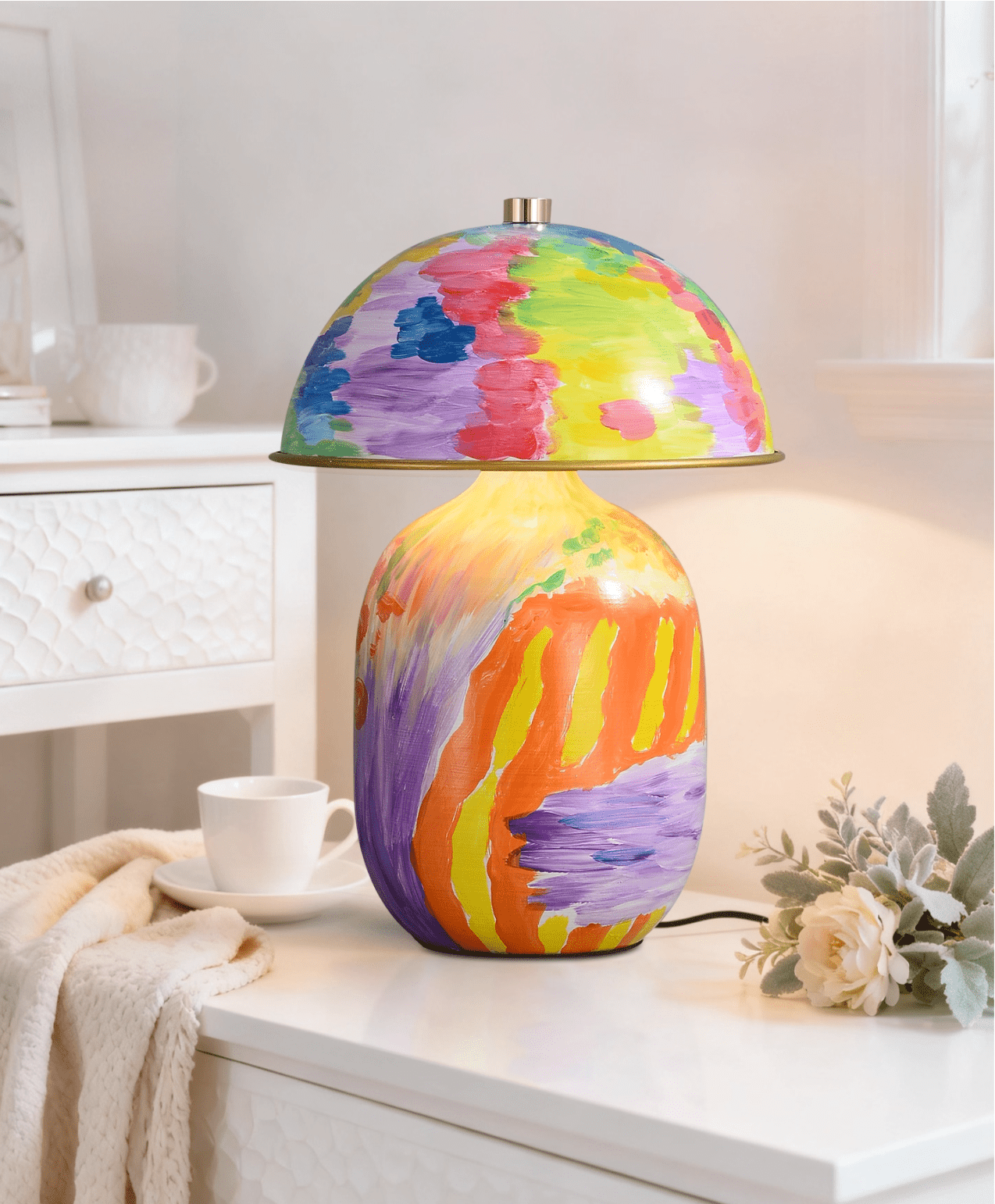 Abstract Modern Ceramic Table Light