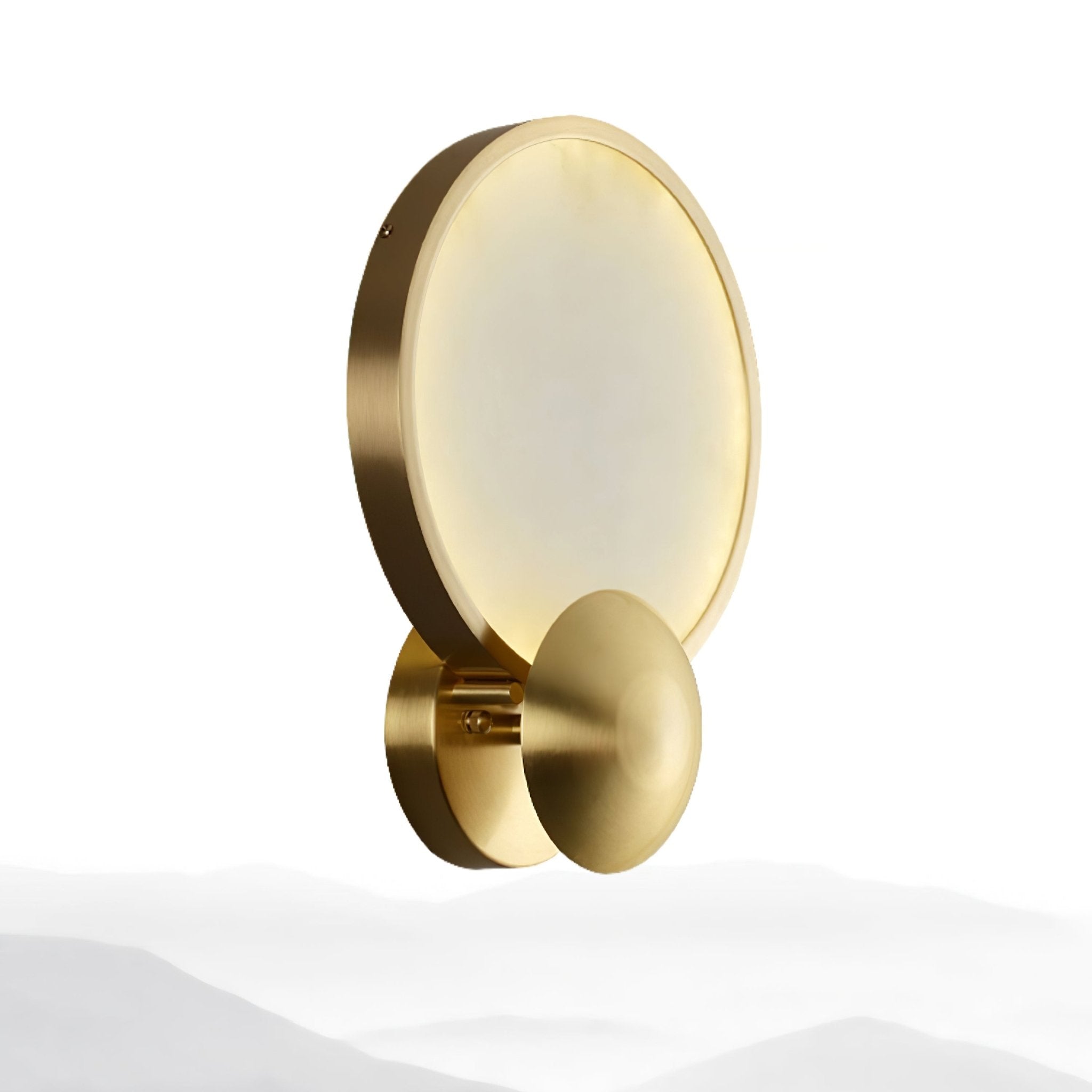 Sol Alabaster Brass Wall Light
