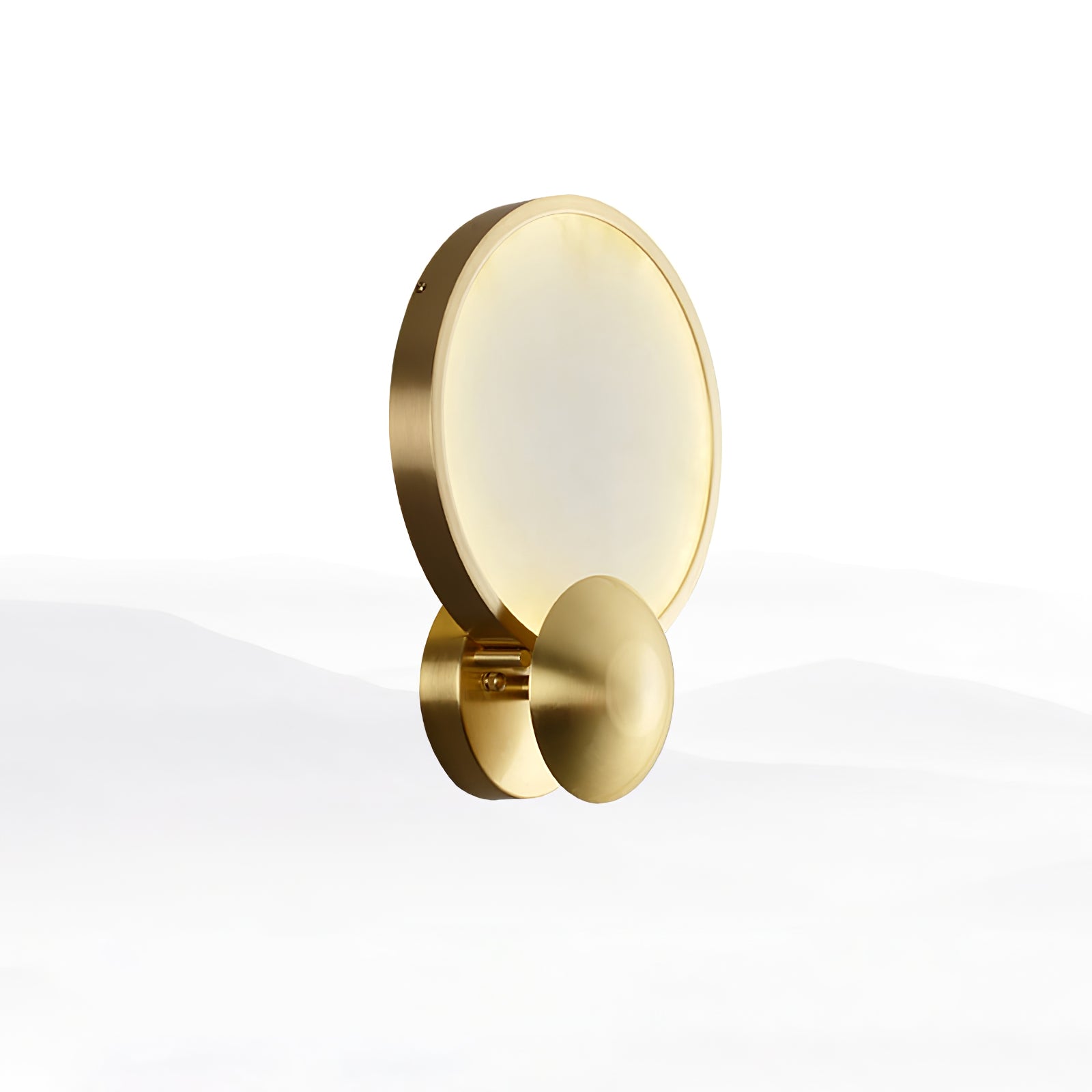 Sol Alabaster Brass Wall Light