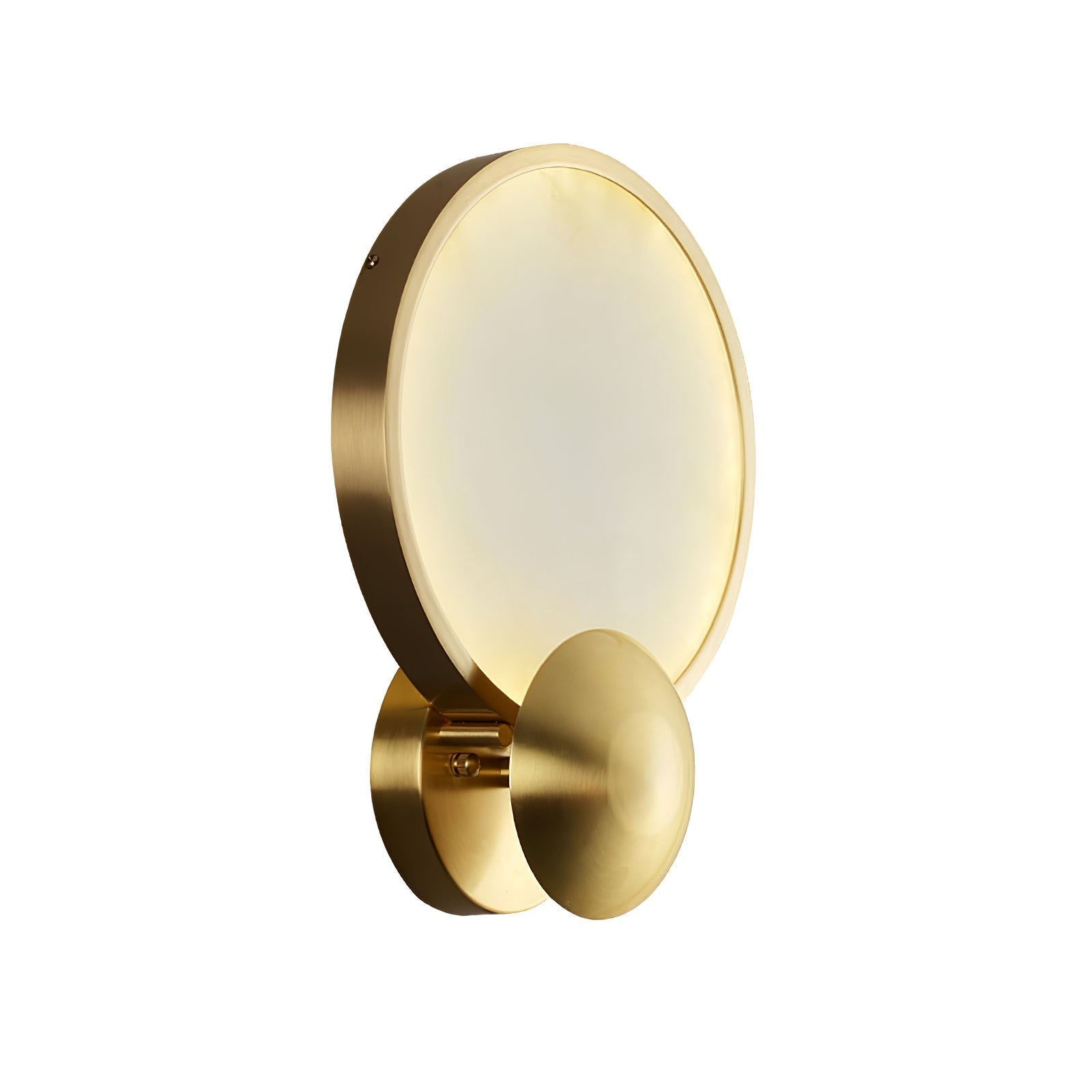 Sol Alabaster Brass Wall Light