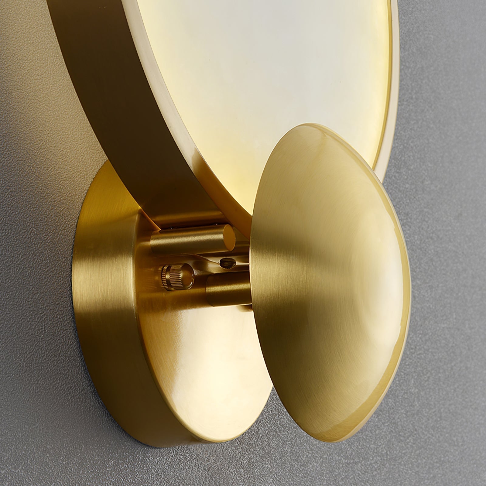 Sol Alabaster Brass Wall Light
