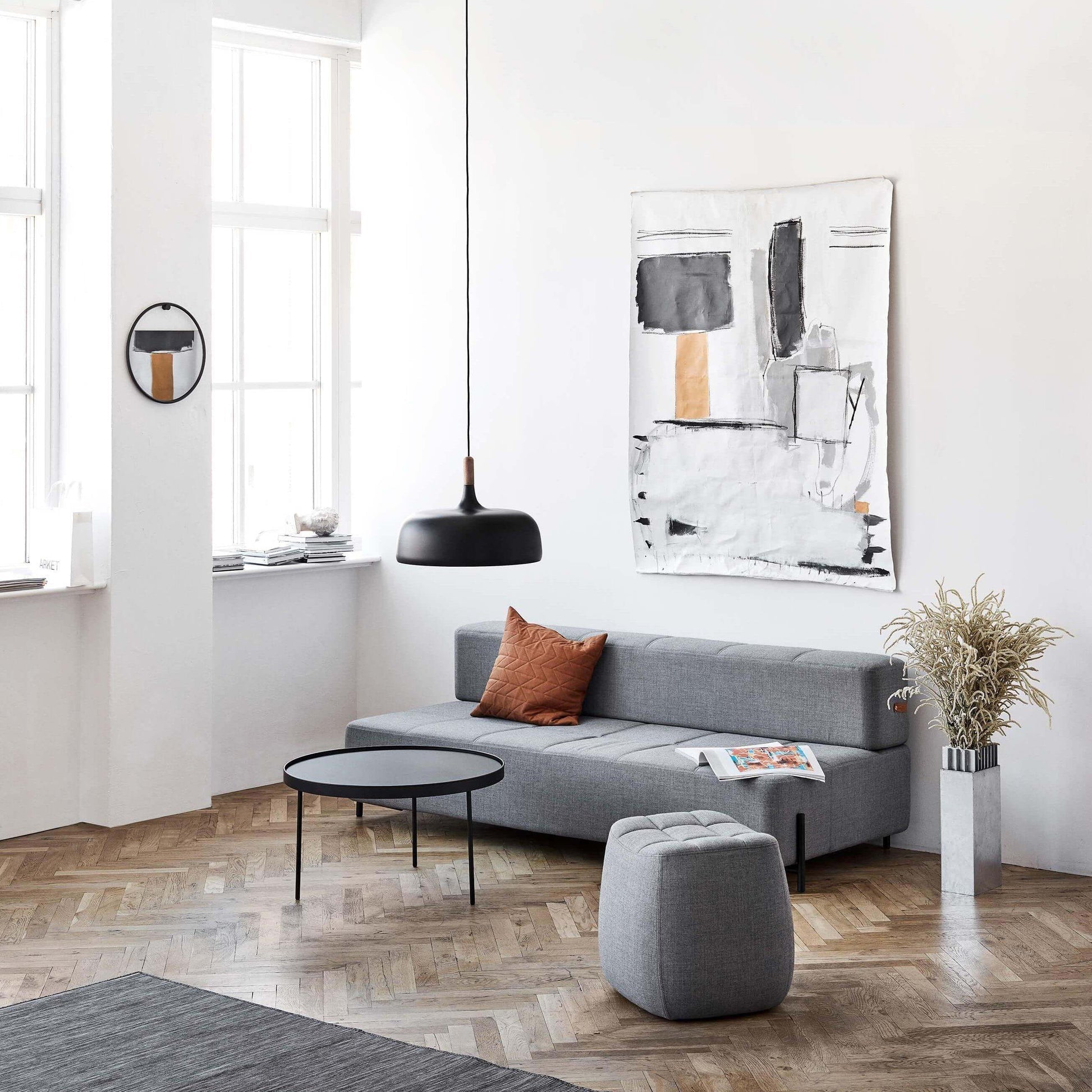Lustra Pendant Lamp White Shade Wood - Letslighting