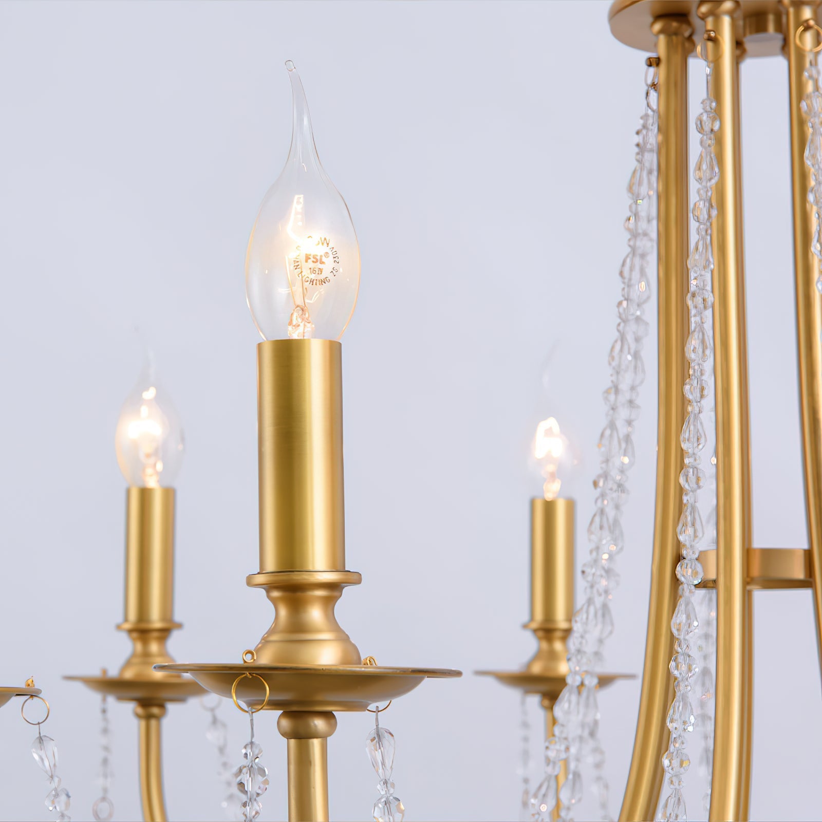 Seraphine Crystal Gold Chandelier - Letslighting