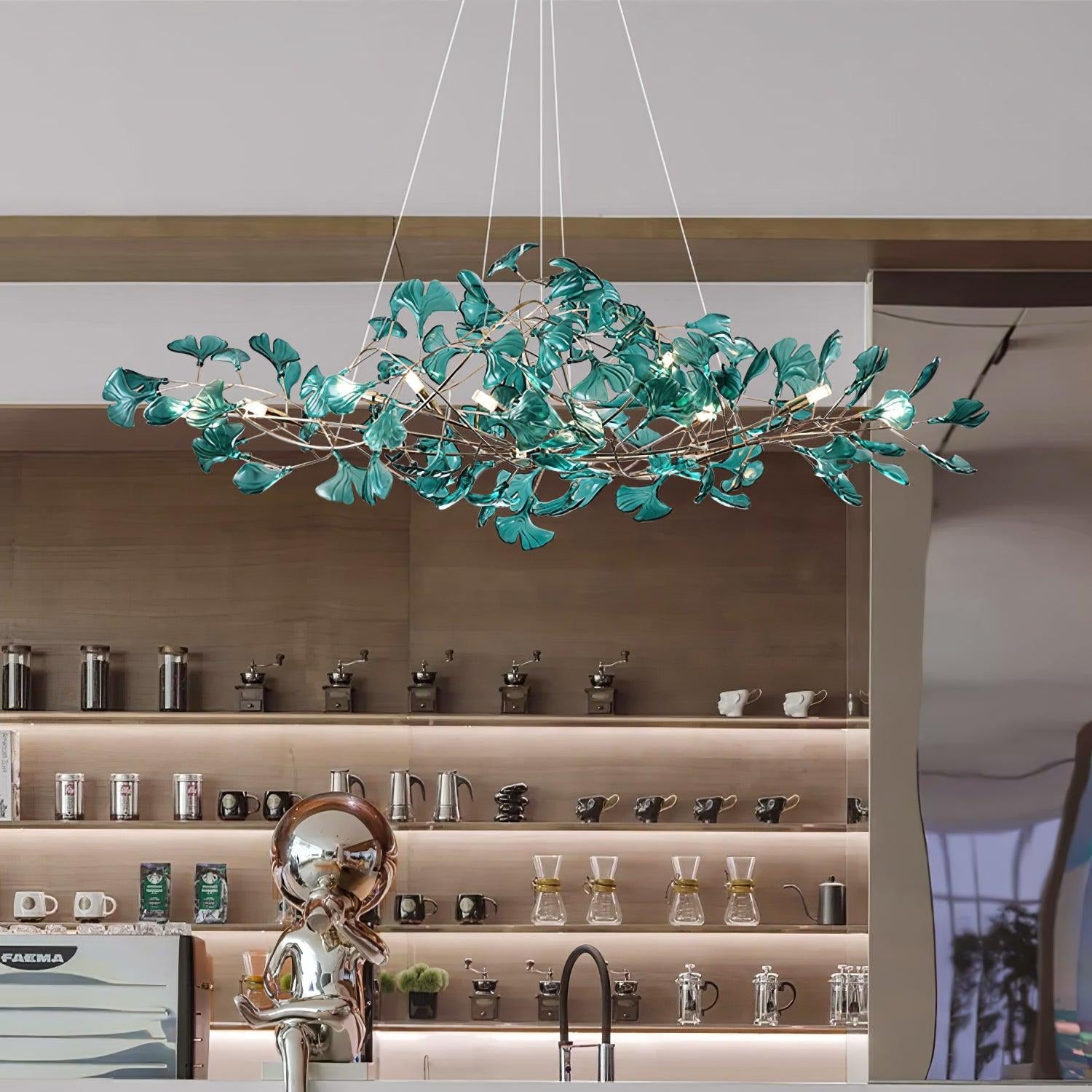 Olivia Ginkgo Acrylic Chandeliers - Letslighting