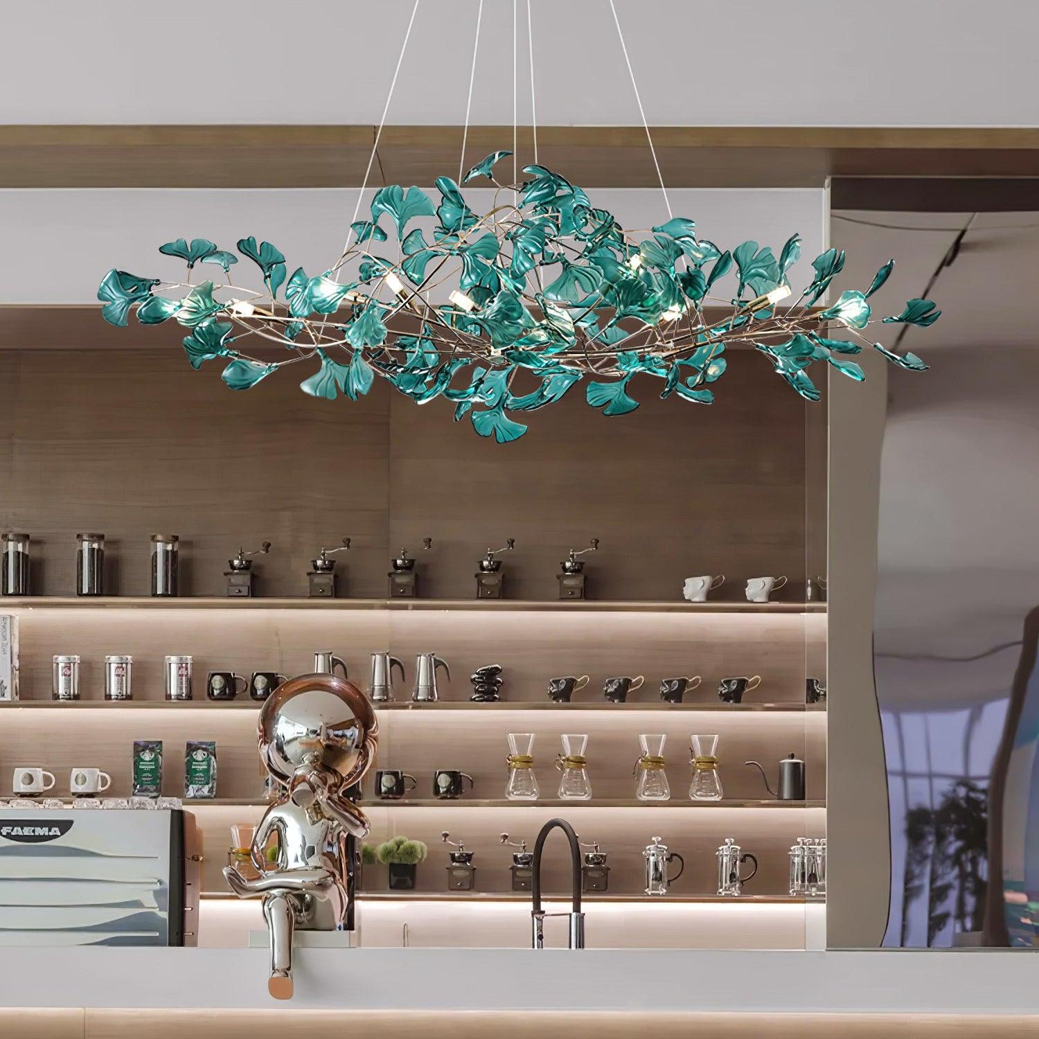 Eurvinen Luxury Ginkgo Leaf Chandelier - Letslighting