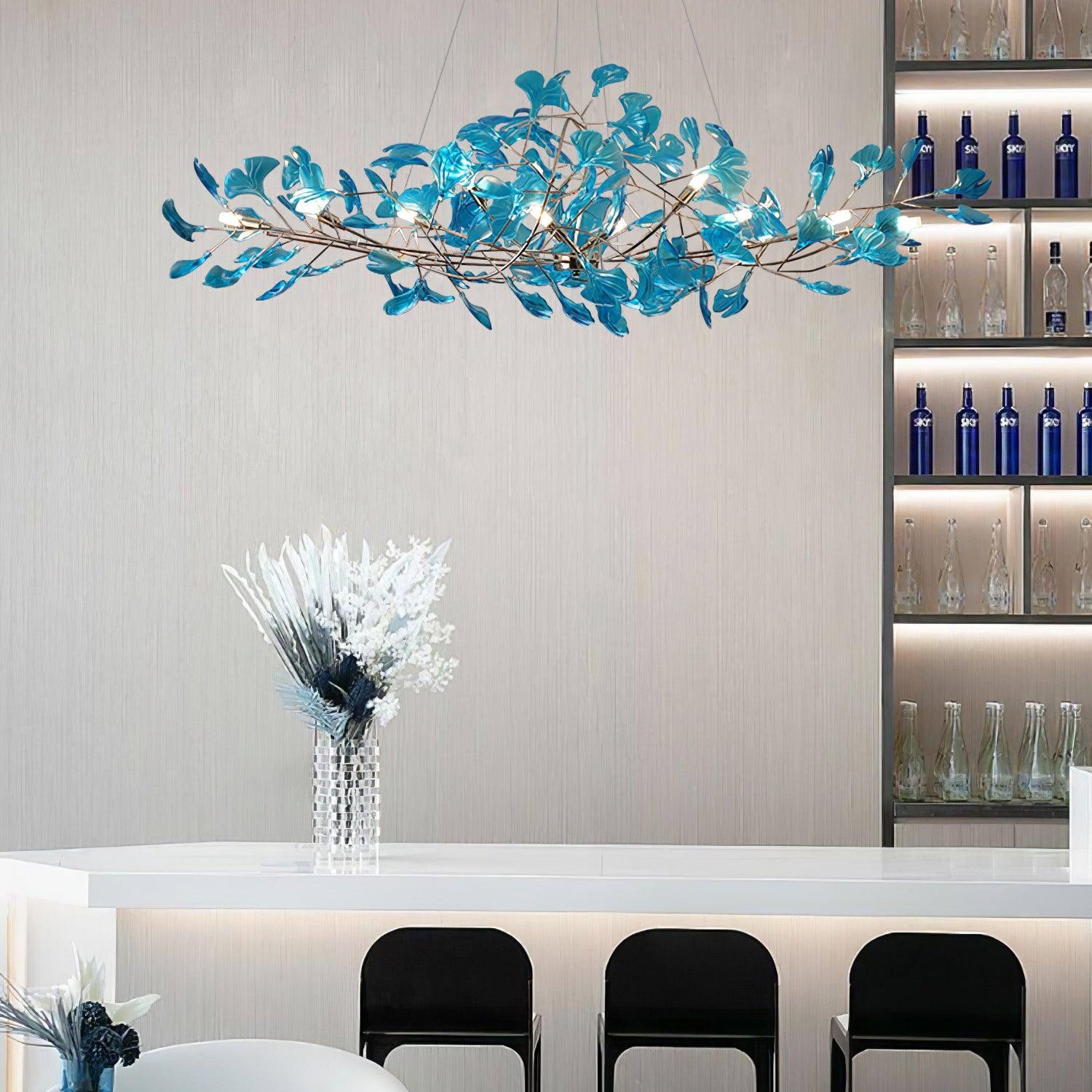 Eurvinen Luxury Ginkgo Leaf Chandelier - Letslighting