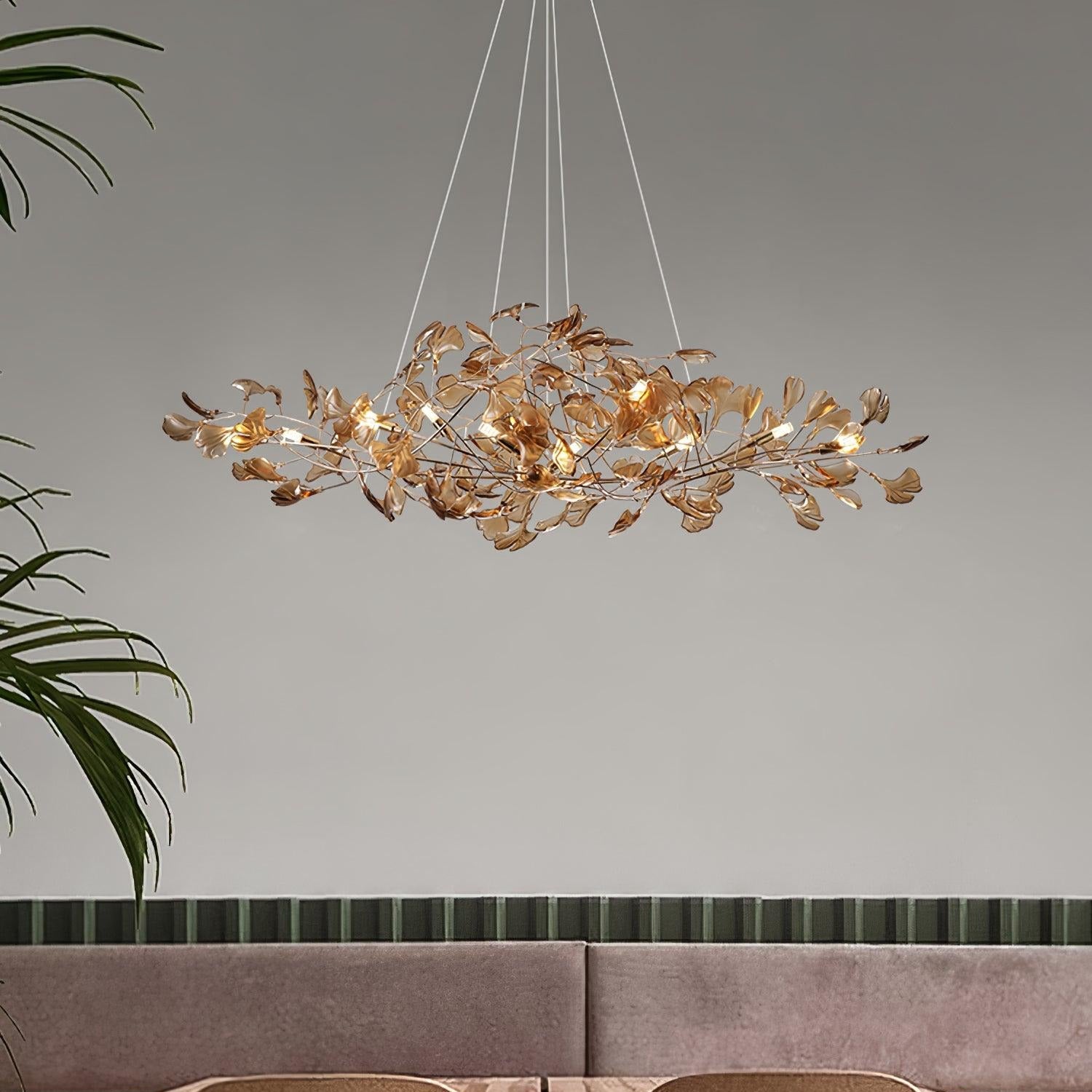 Olivia Ginkgo Acrylic Chandeliers - Letslighting