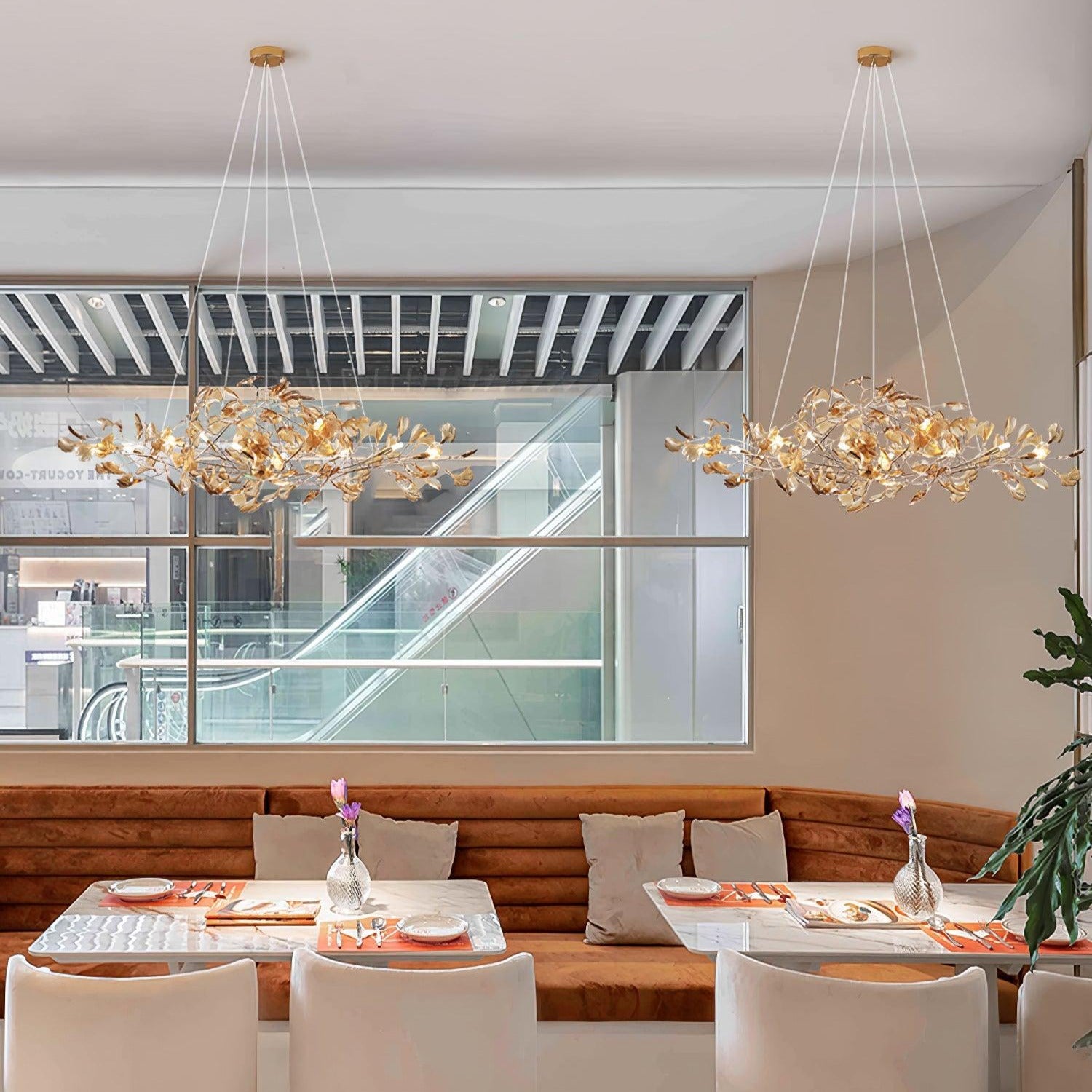 Olivia Ginkgo Acrylic Chandeliers - Letslighting