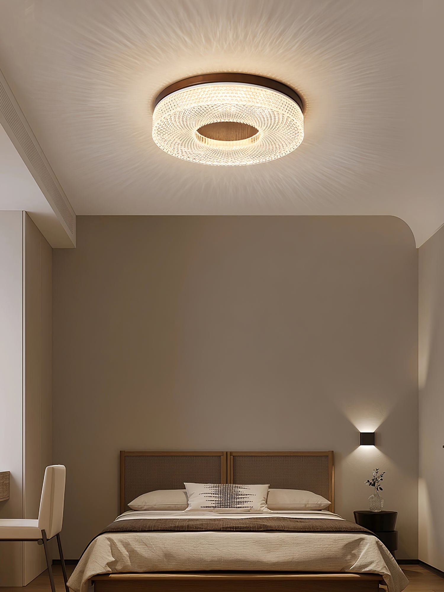 Solara Ceiling Lamp Acrylic Ring Modern Minimalist - Letslighting