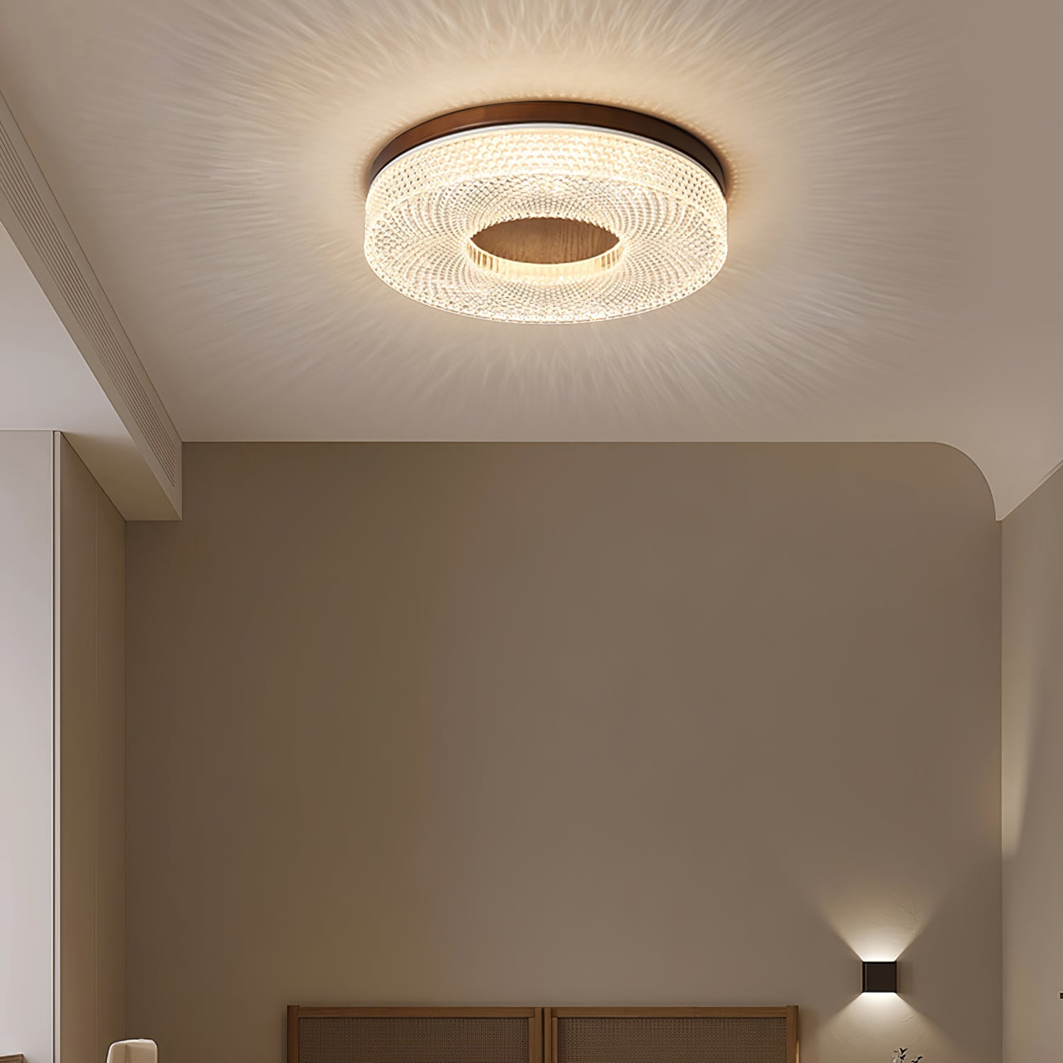 Solara Ceiling Lamp Acrylic Ring Modern Minimalist - Letslighting