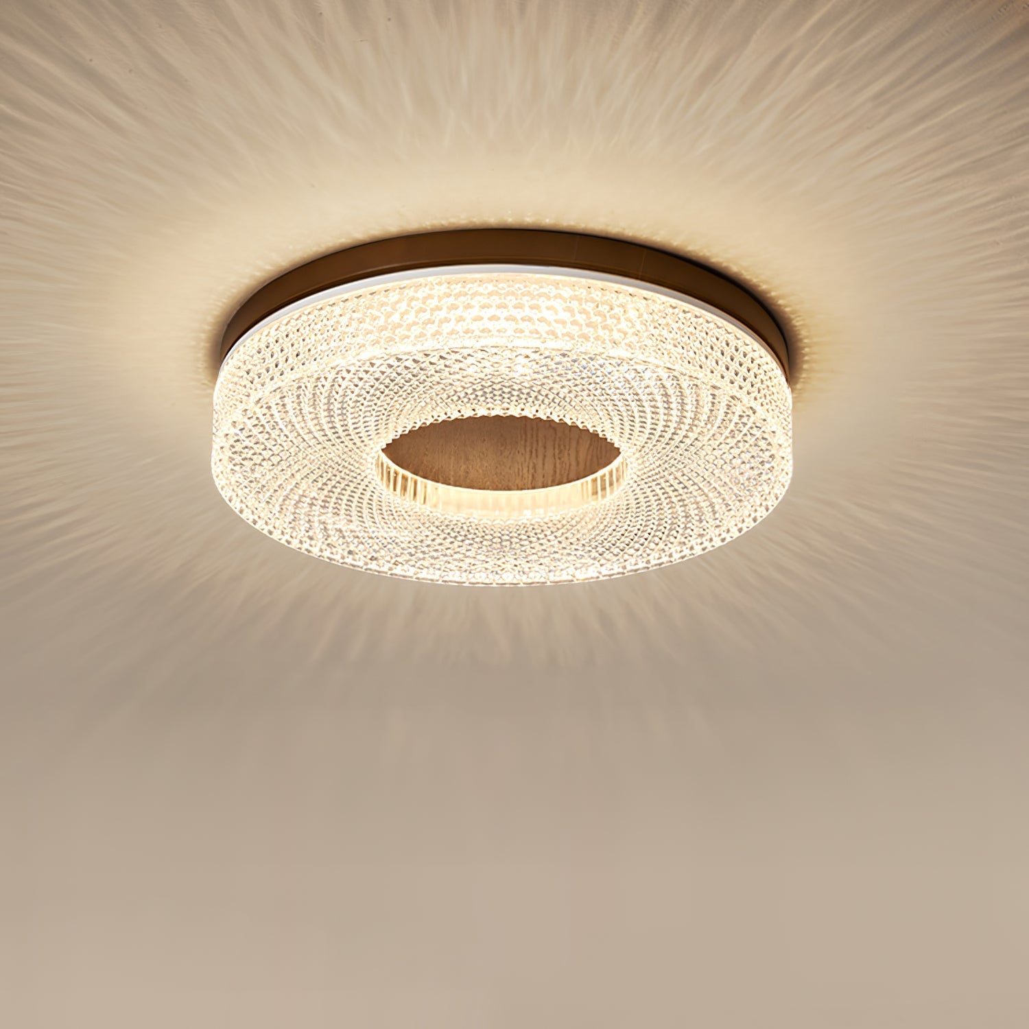 Solara Ceiling Lamp Acrylic Ring Modern Minimalist - Letslighting