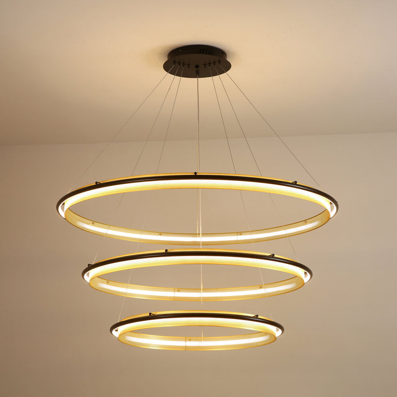 Erveliel Modern Minimalist LED Round Chandelier - Letslighting