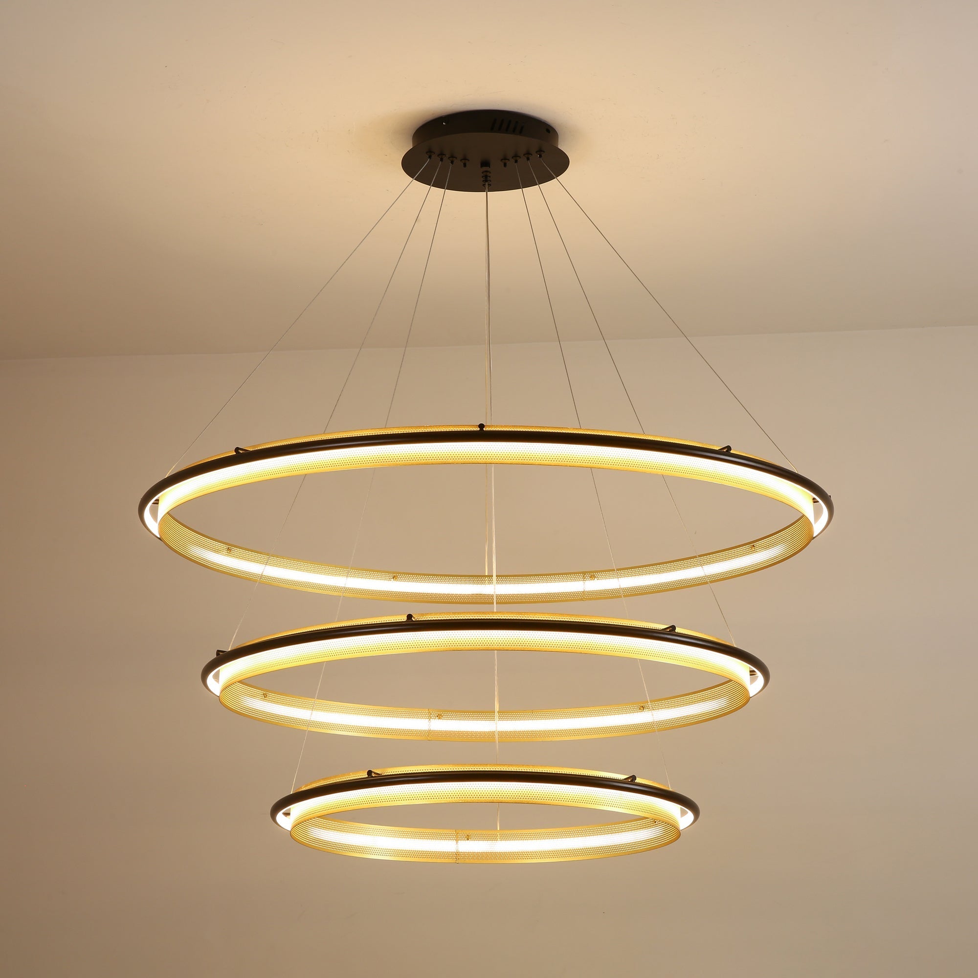 Erveliel Modern Minimalist LED Round Chandelier - Letslighting