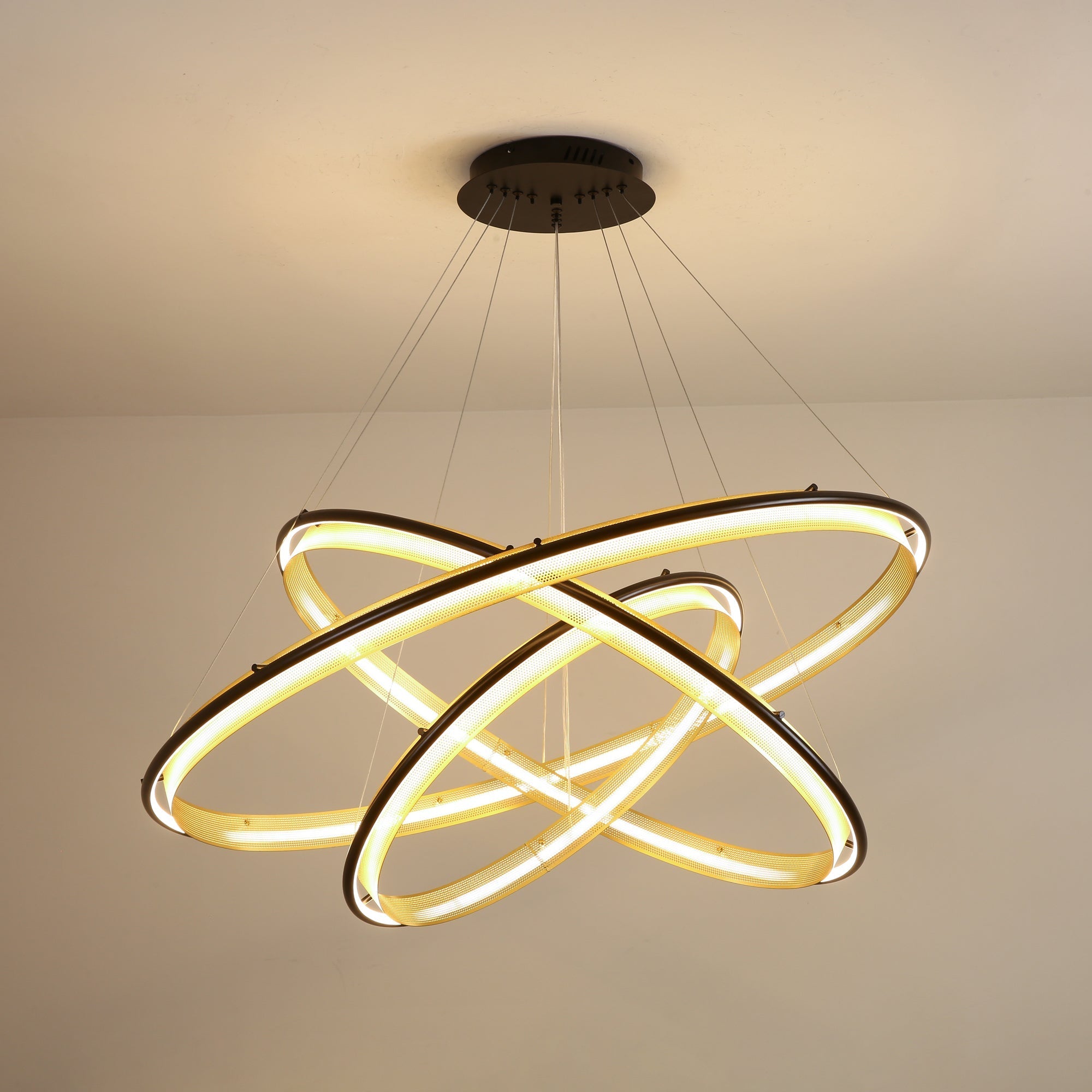 Erveliel Modern Minimalist LED Round Chandelier - Letslighting
