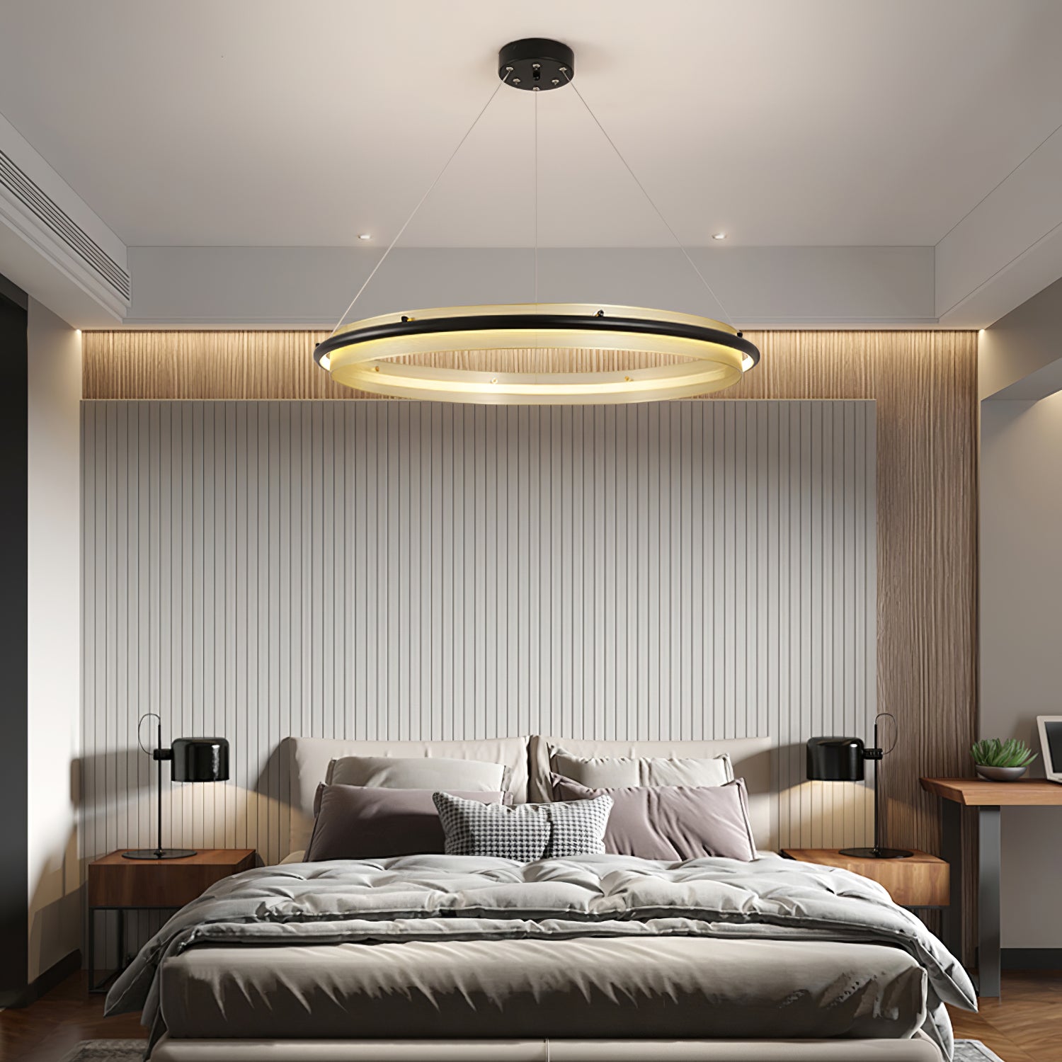 Erveliel Modern Minimalist LED Round Chandelier - Letslighting