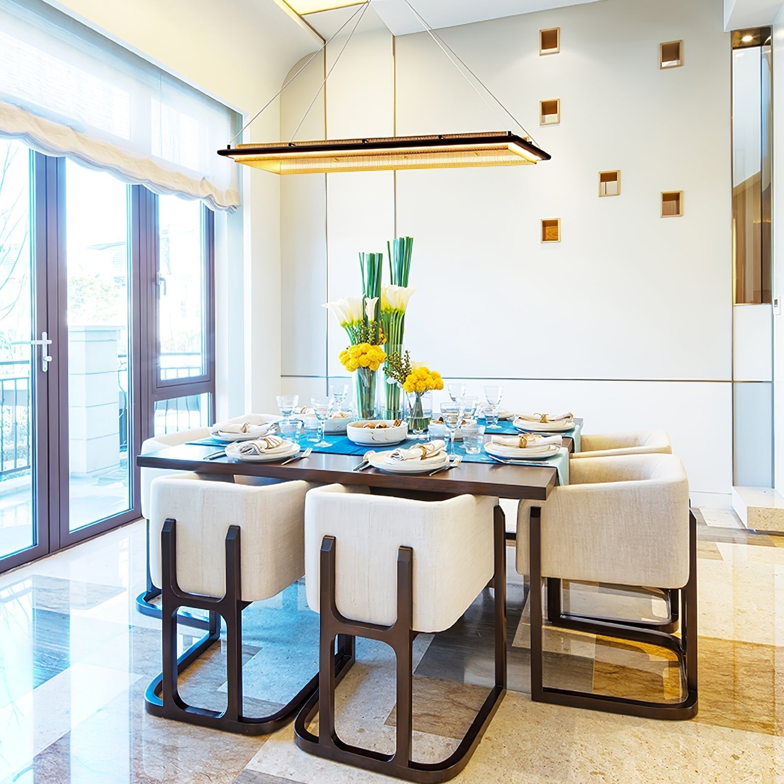 Erveliel Modern Minimalist LED Round Chandelier - Letslighting