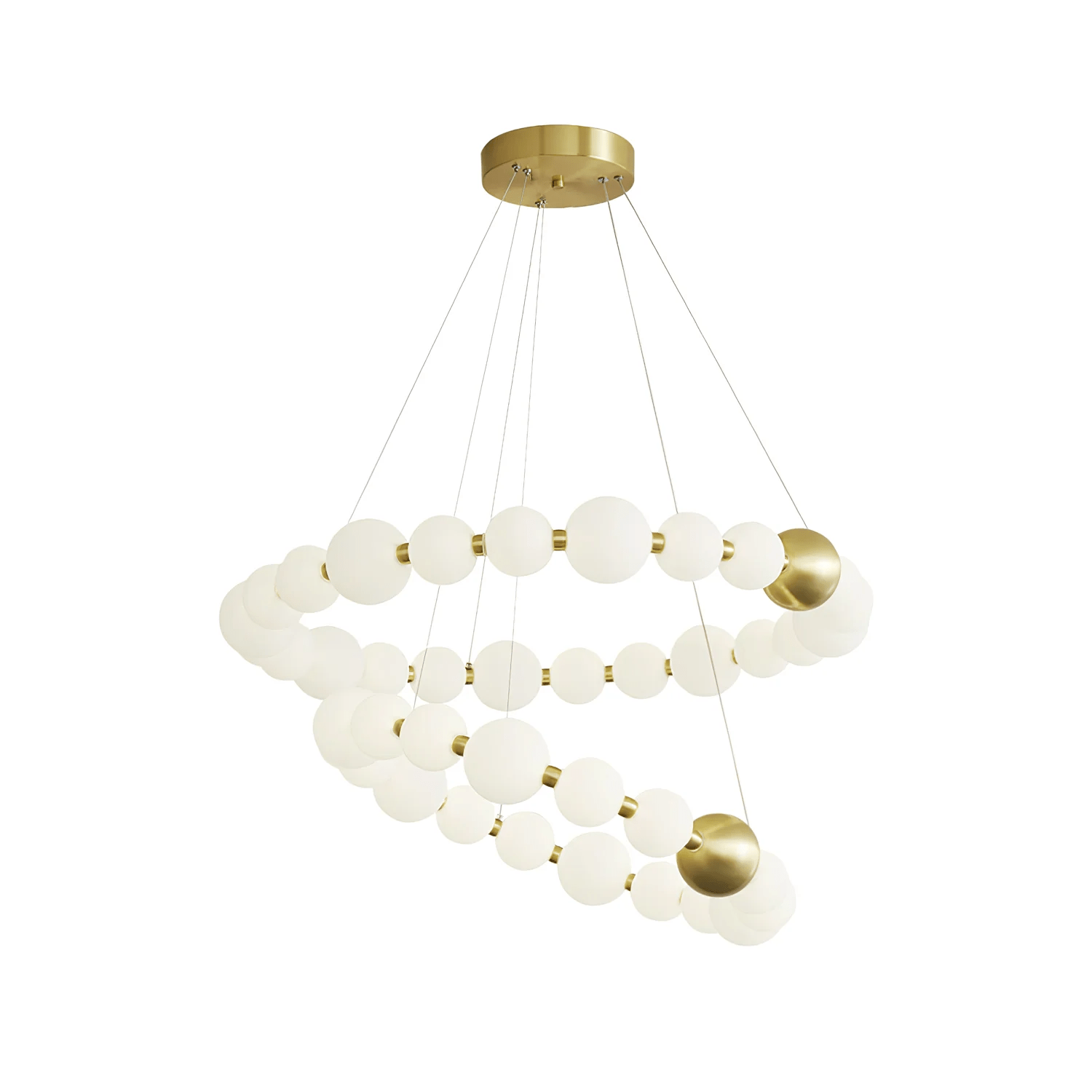 Cetalan Elegance Art Pearls Plastic Chandelier - Letslighting