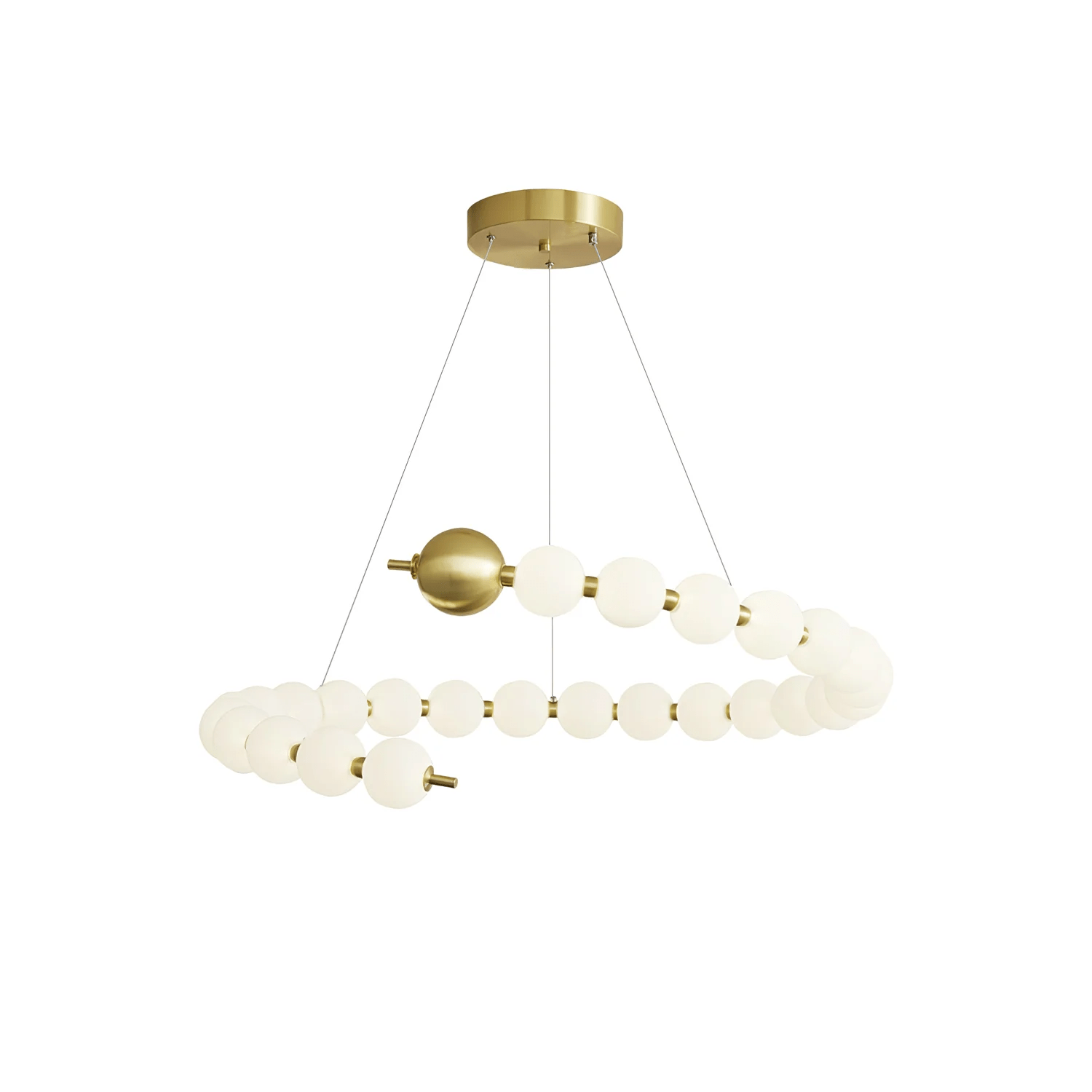 Cetalan Elegance Art Pearls Plastic Chandelier - Letslighting