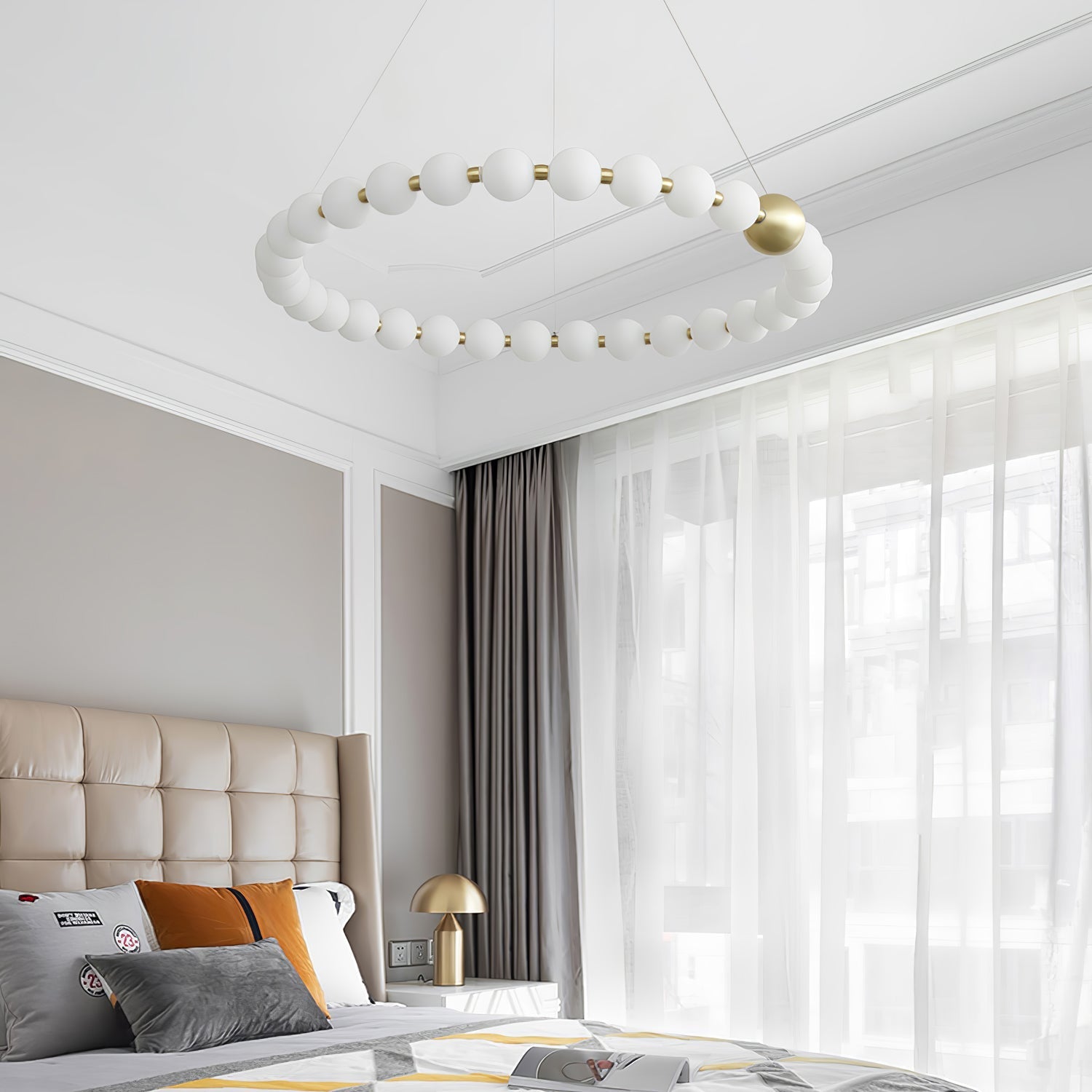 Cetalan Elegance Art Pearls Plastic Chandelier - Letslighting