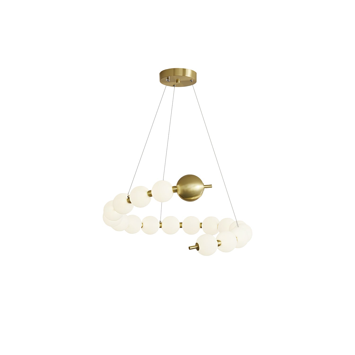 Cetalan Elegance Art Pearls Plastic Chandelier - Letslighting