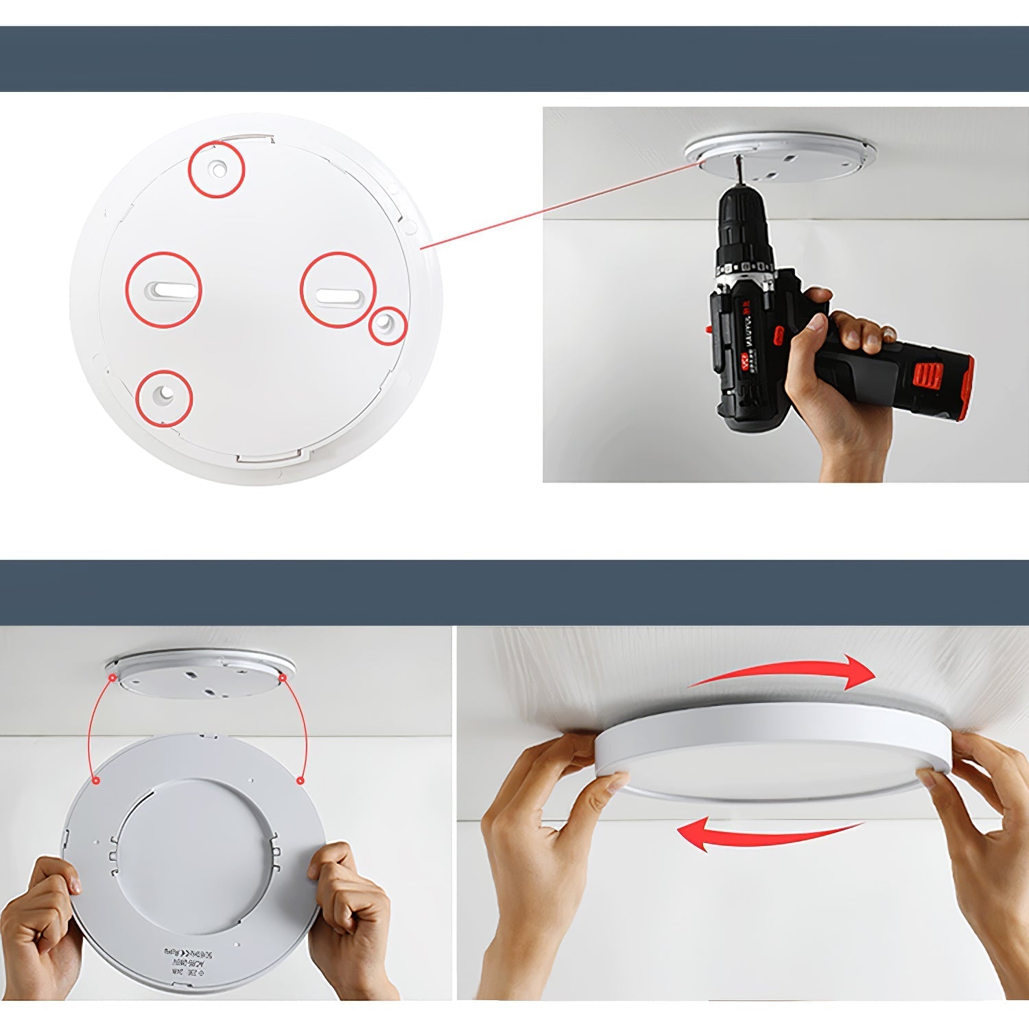 Ulnorisra Modern Minimalist Thinnest Round Ceiling Light - Letslighting