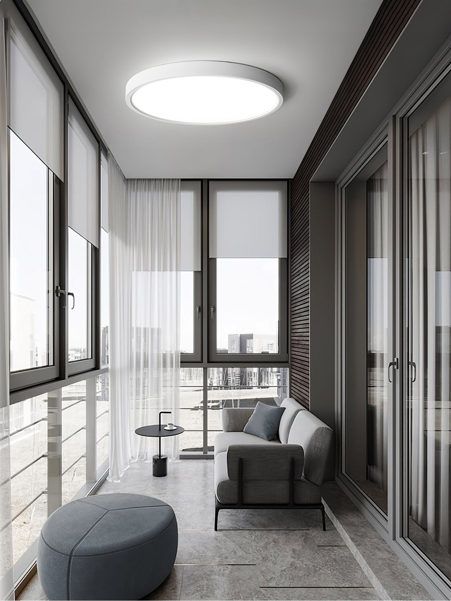 Ulnorisra Modern Minimalist Thinnest Round Ceiling Light - Letslighting