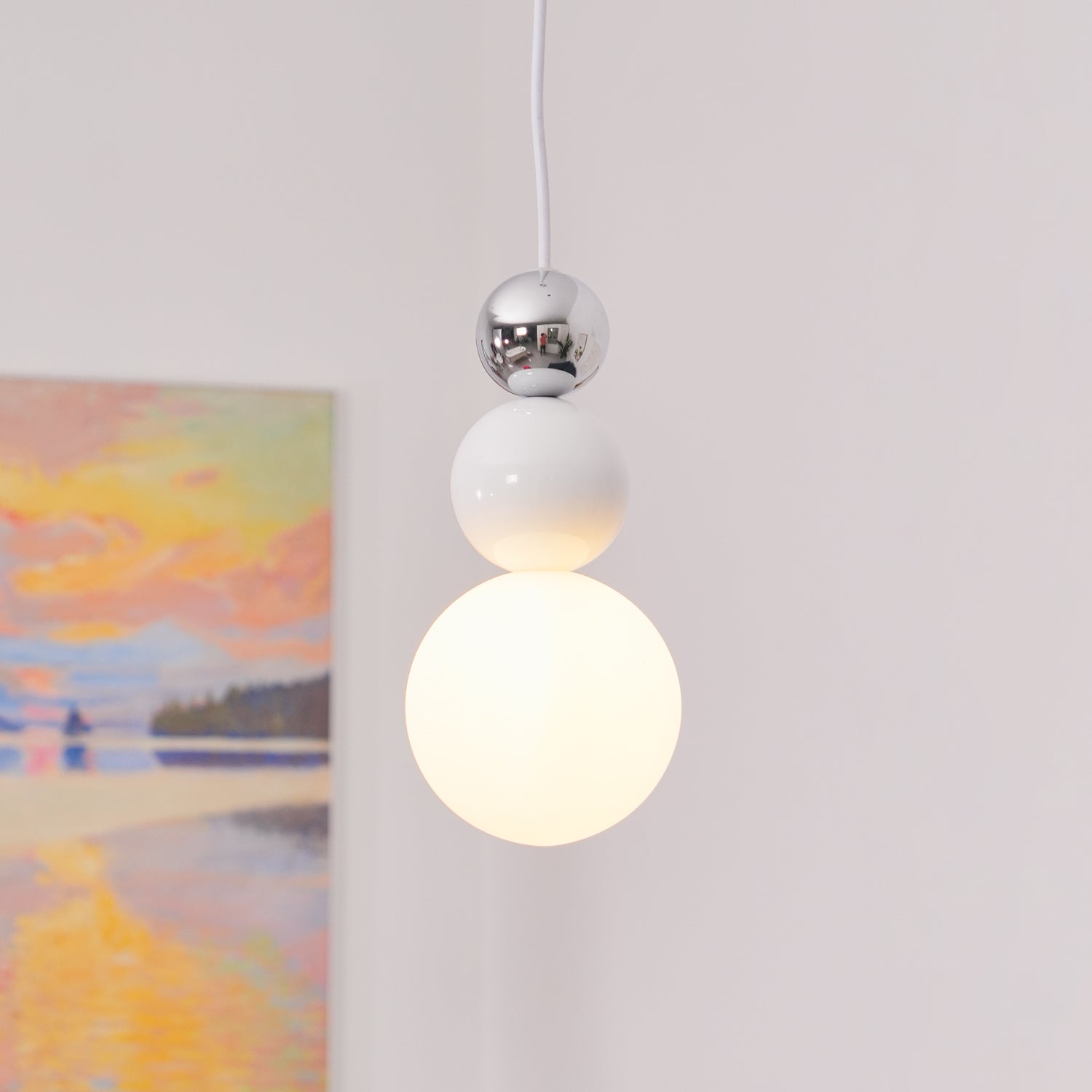 Orbis Acrylic Three Ball Pendant Lamp - Letslighting