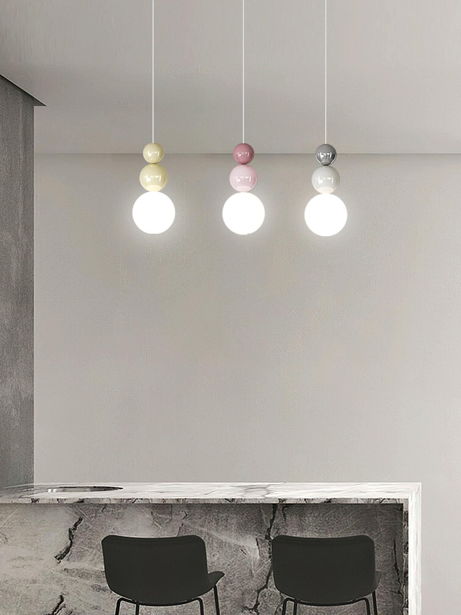 Orbis Acrylic Three Ball Pendant Lamp - Letslighting