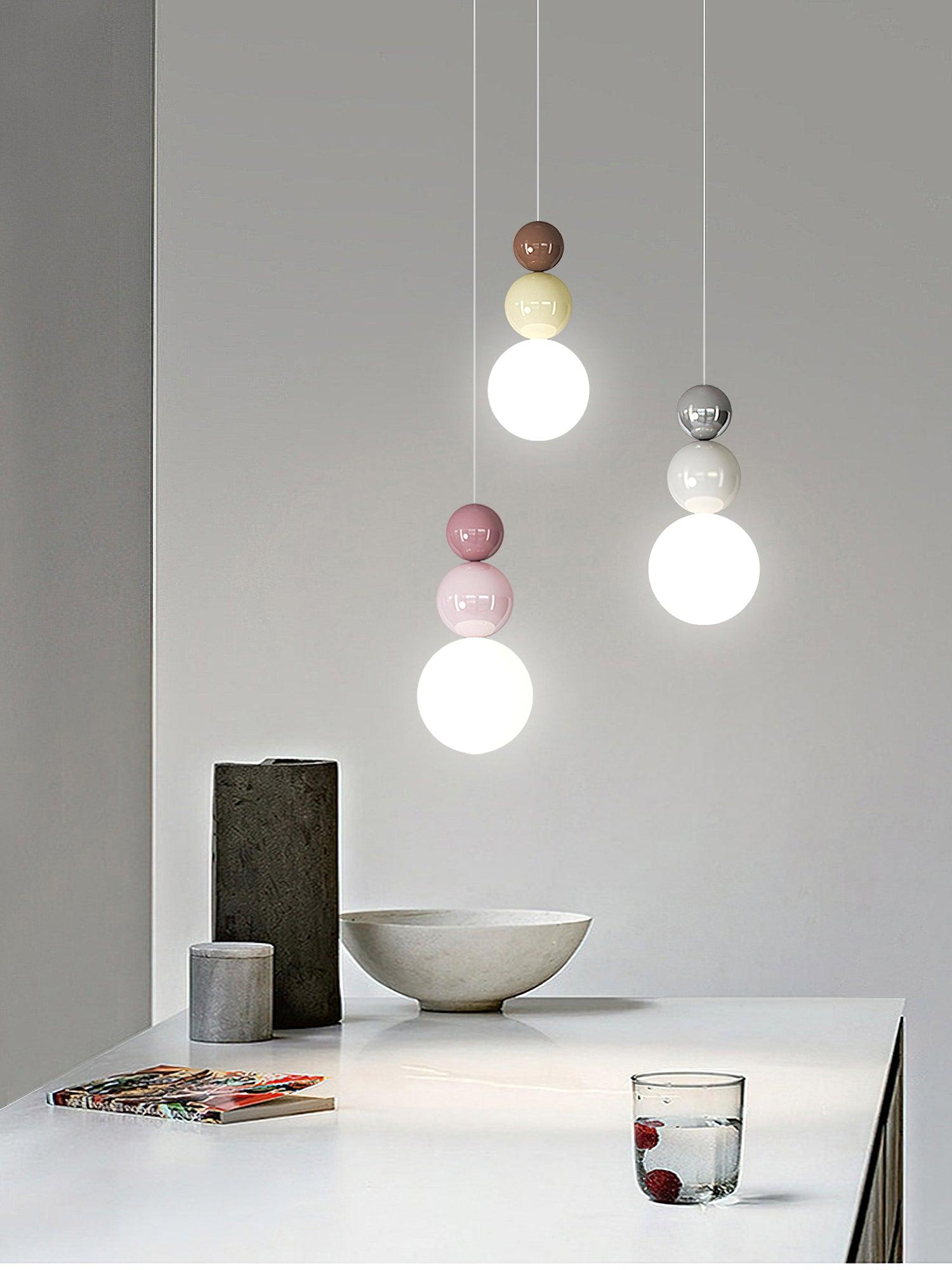 Orbis Acrylic Three Ball Pendant Lamp - Letslighting