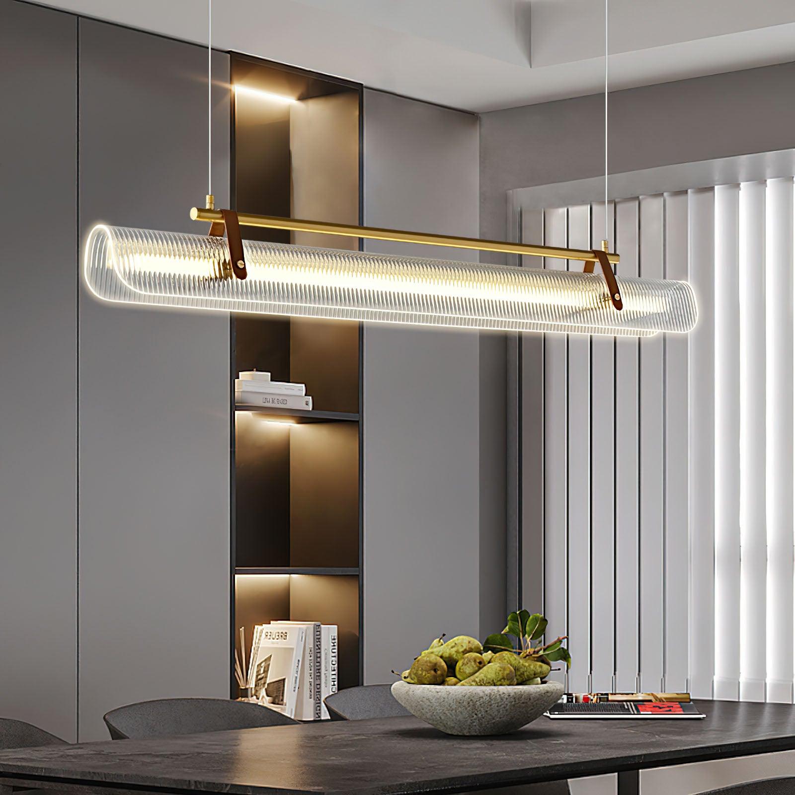 Lustra Pendant Lamp Acrylic Linear Modern for Dining Room - Letslighting