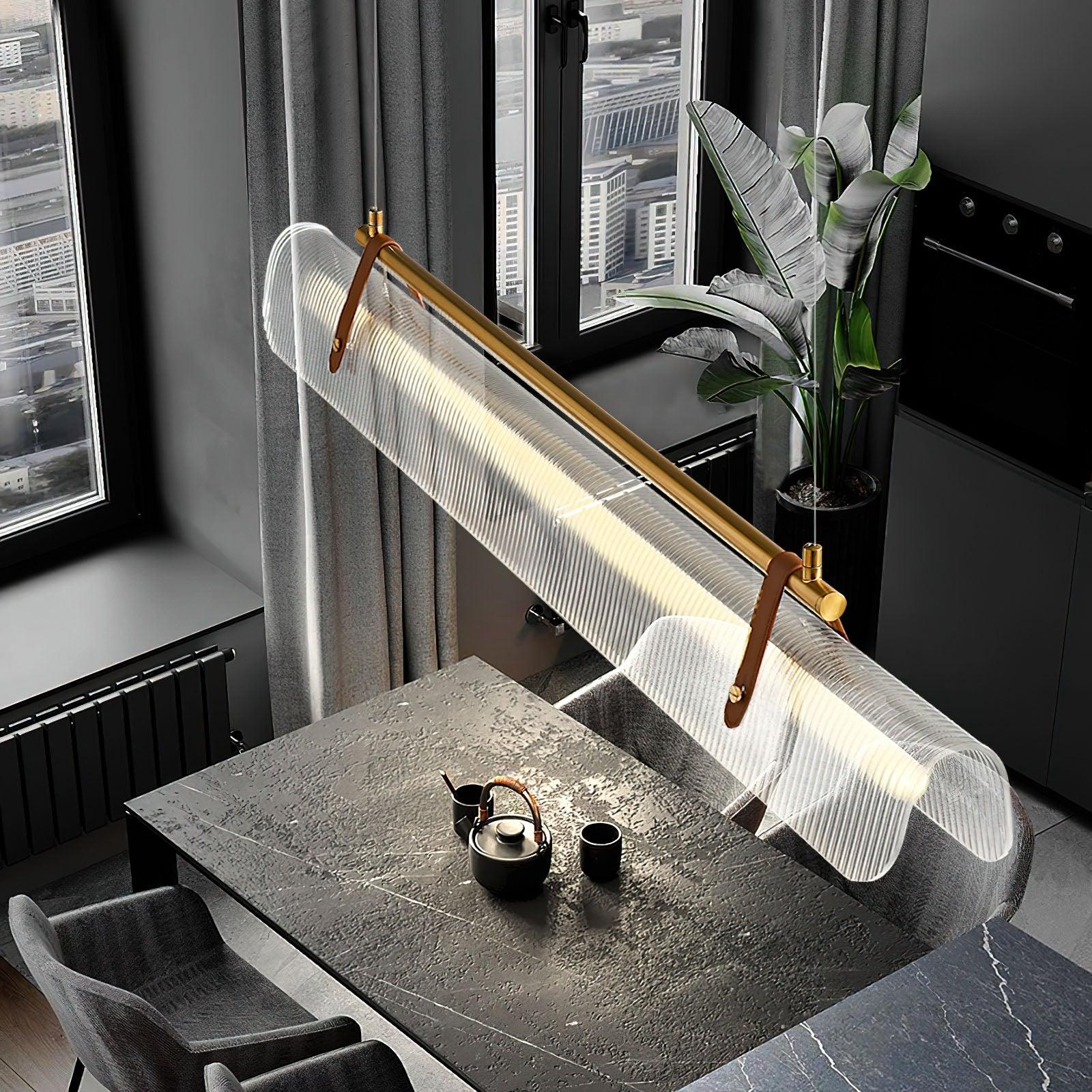 Lustra Pendant Lamp Acrylic Linear Modern for Dining Room - Letslighting