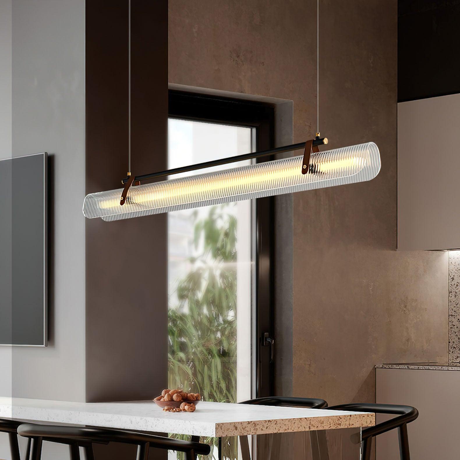 Lustra Pendant Lamp Acrylic Linear Modern for Dining Room - Letslighting