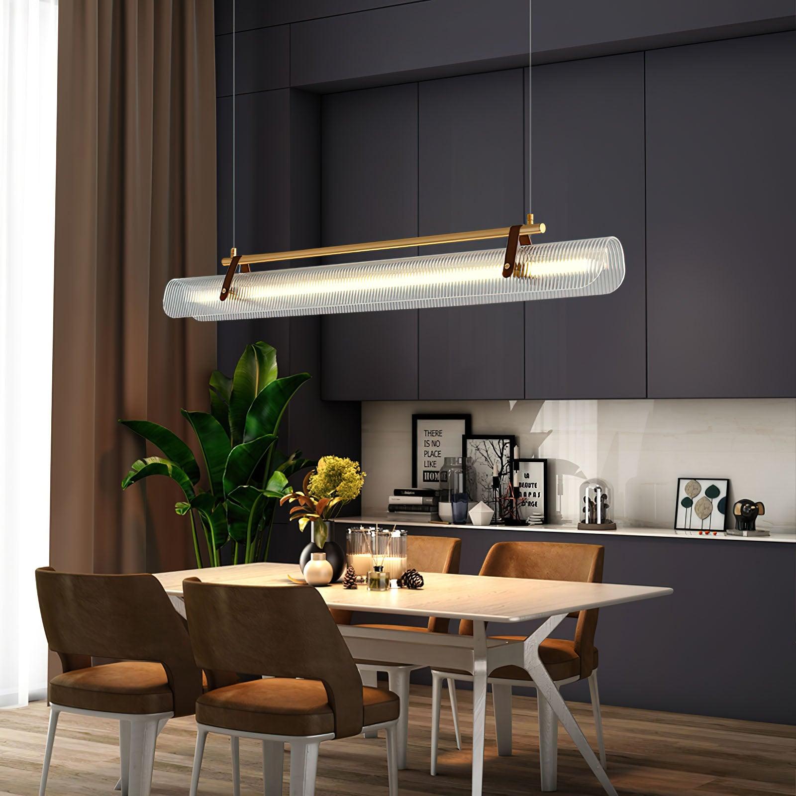 Lustra Pendant Lamp Acrylic Linear Modern for Dining Room - Letslighting