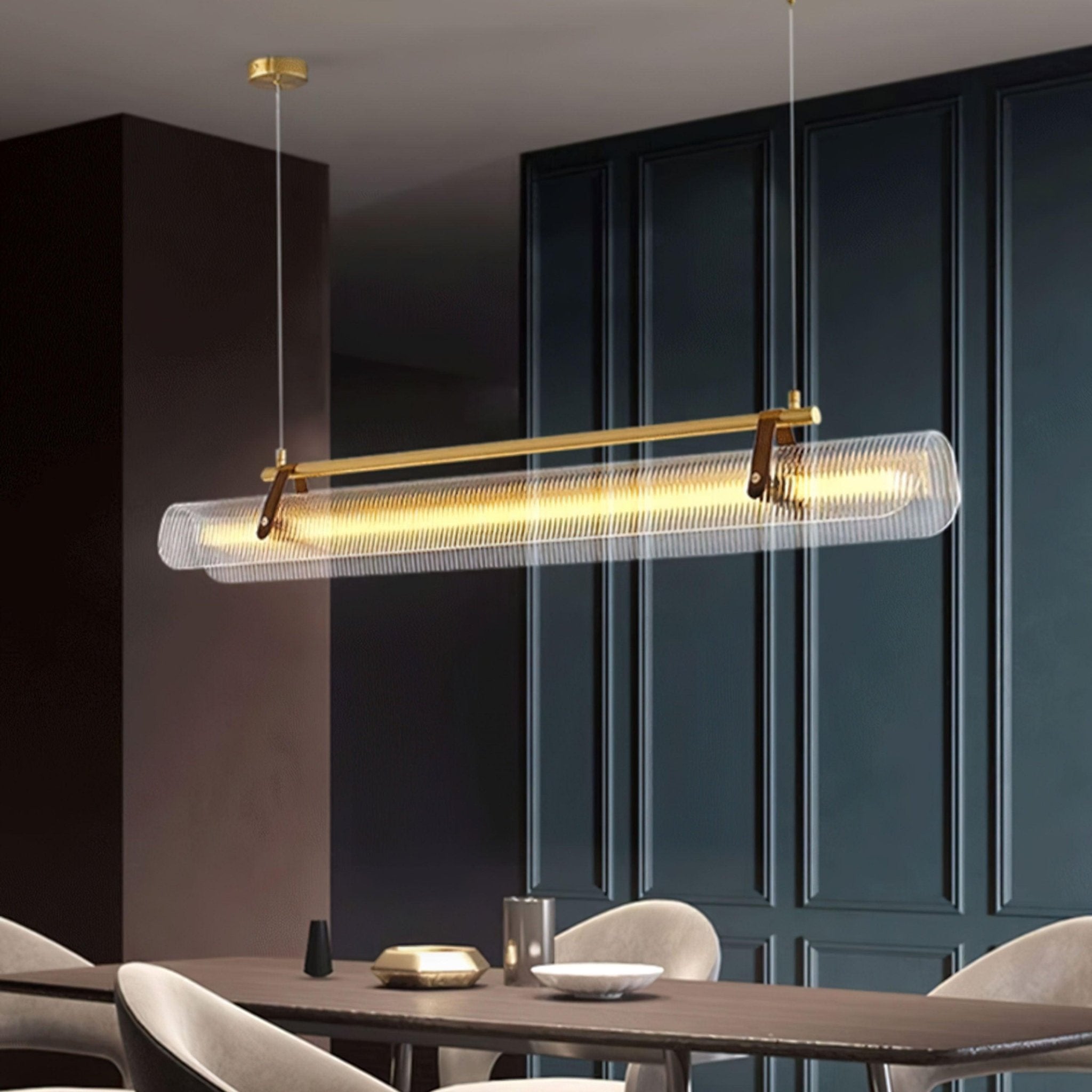 Lustra Pendant Lamp Acrylic Linear Modern for Dining Room - Letslighting