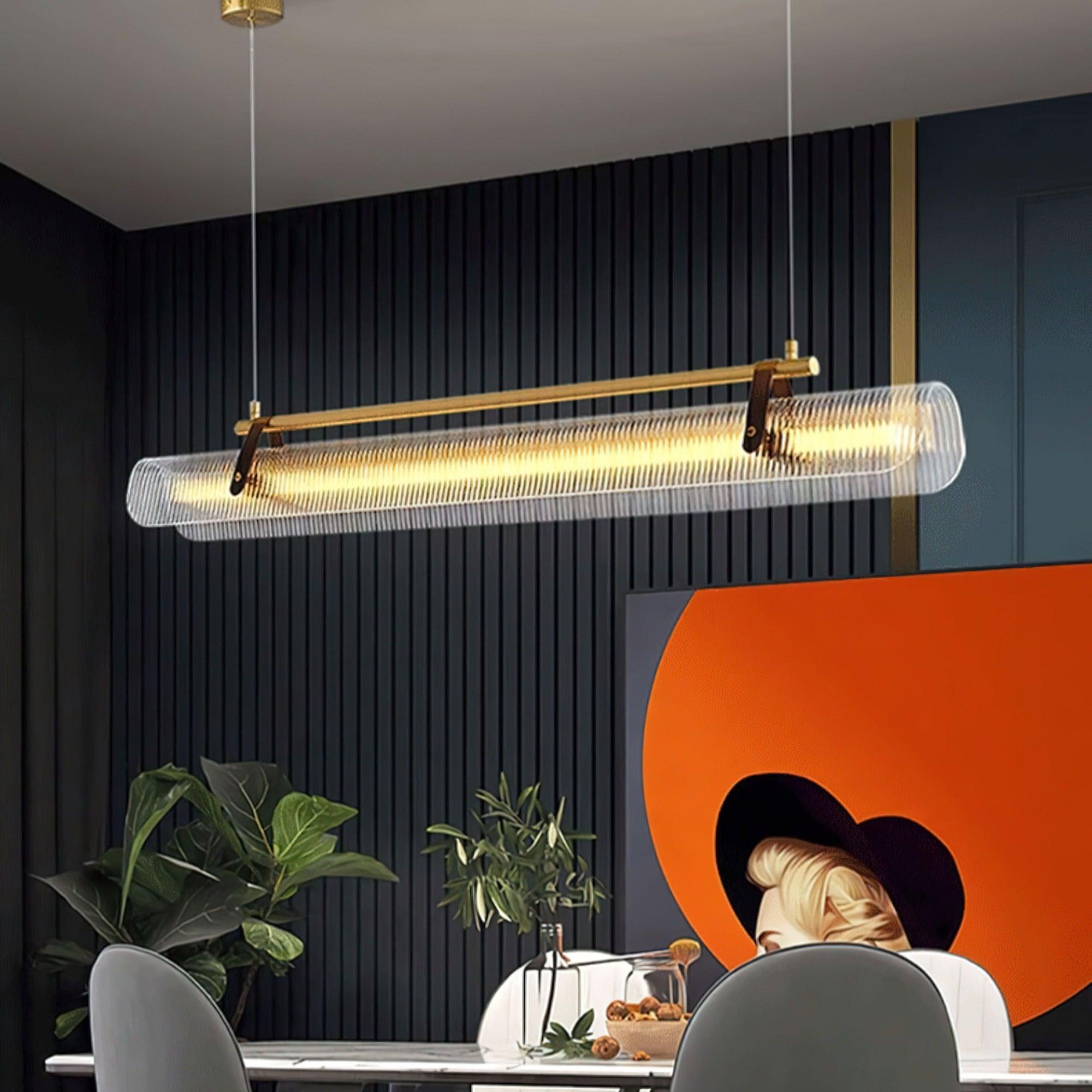 Lustra Pendant Lamp Acrylic Linear Modern for Dining Room - Letslighting