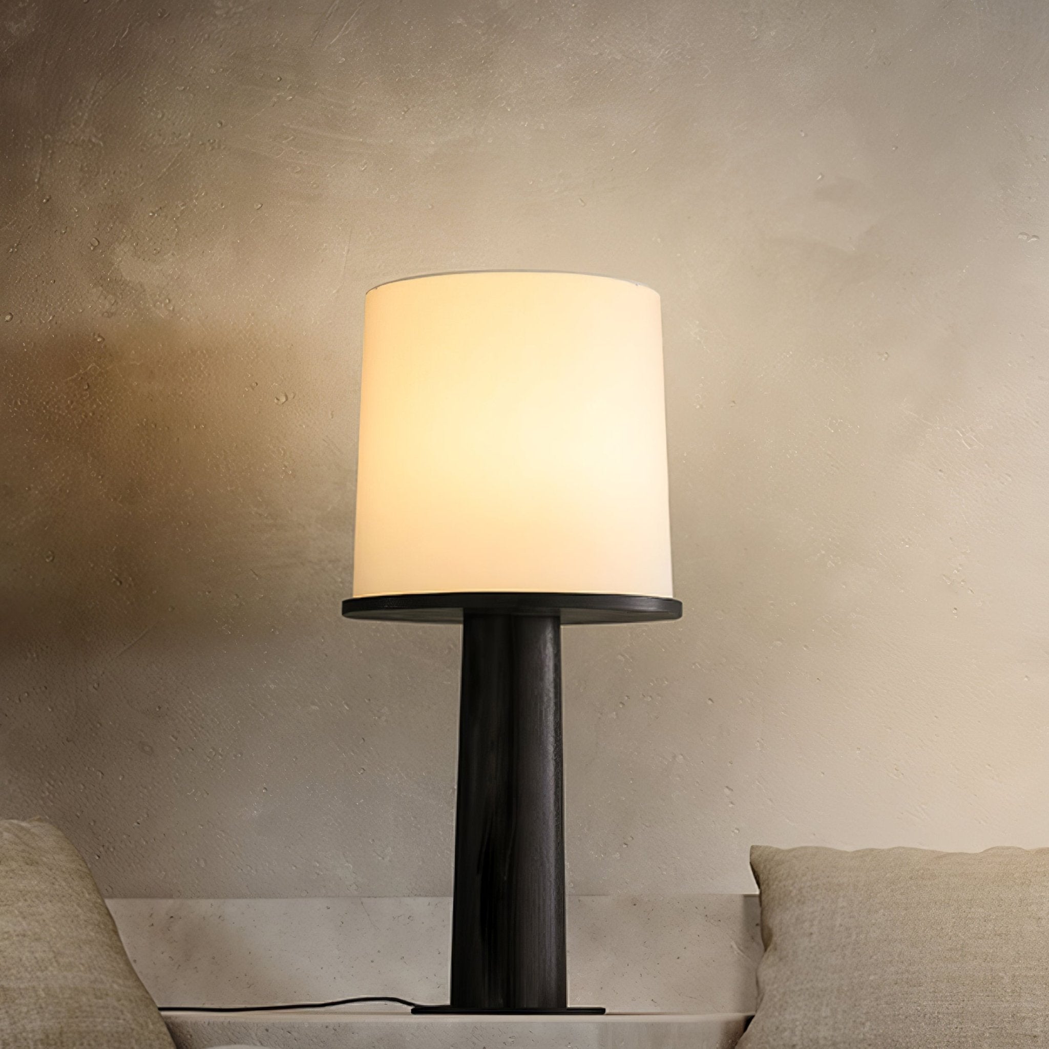 Kora Wood Fabric Contemporary Table Lamp - Letslighting