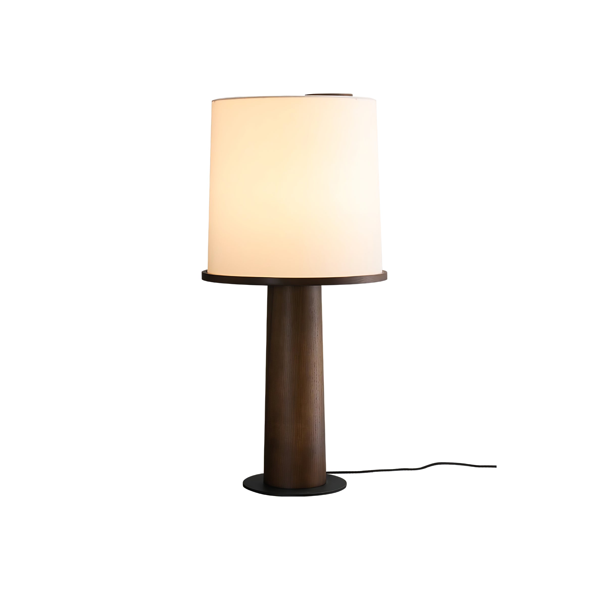 Kora Wood Fabric Contemporary Table Lamp - Letslighting
