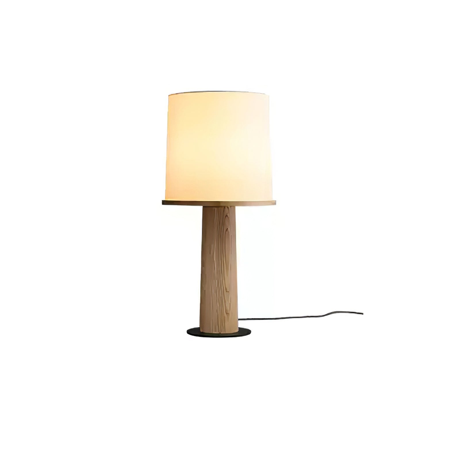 Kora Wood Fabric Contemporary Table Lamp - Letslighting