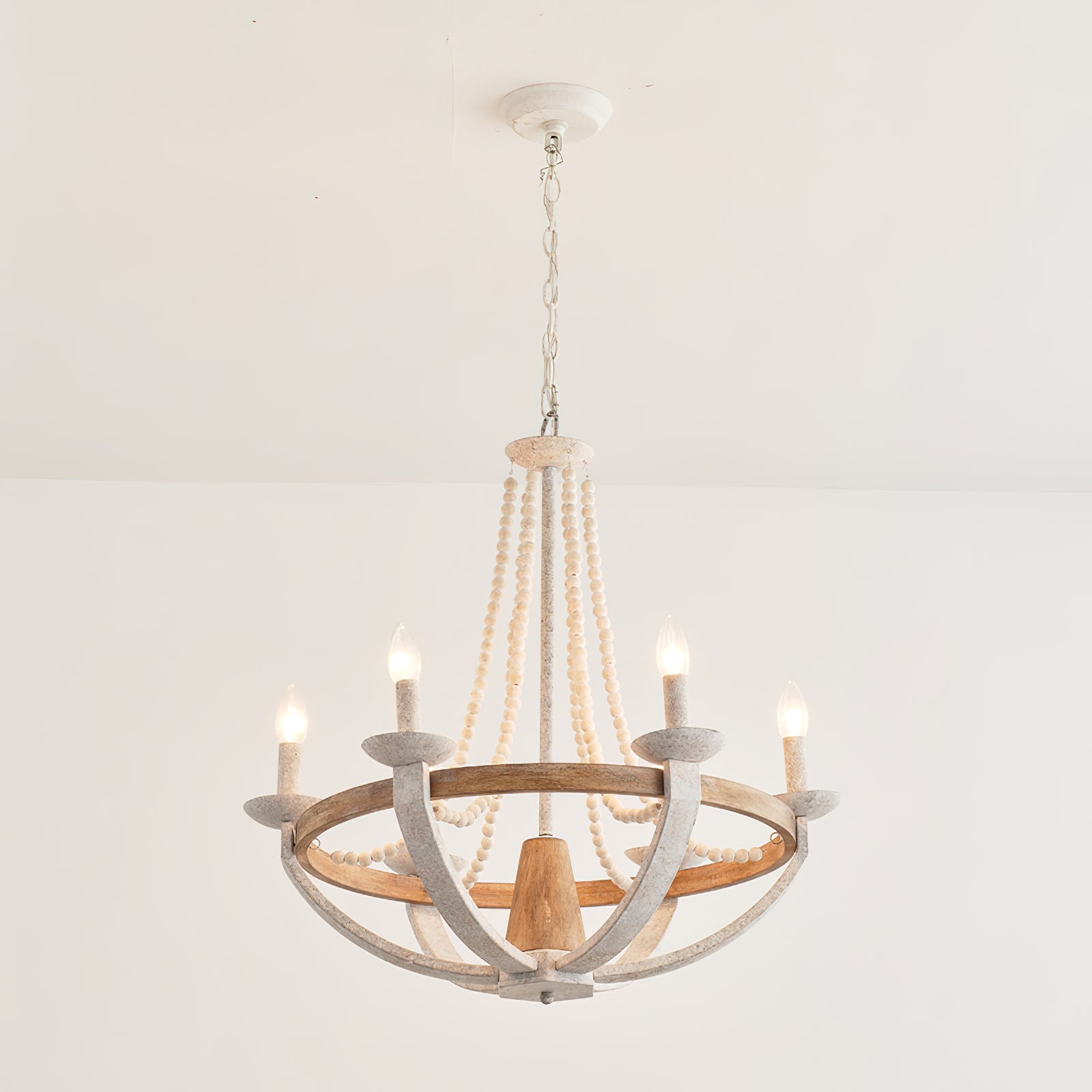Vintage Farmhouse Wood Chandelier - Letslighting