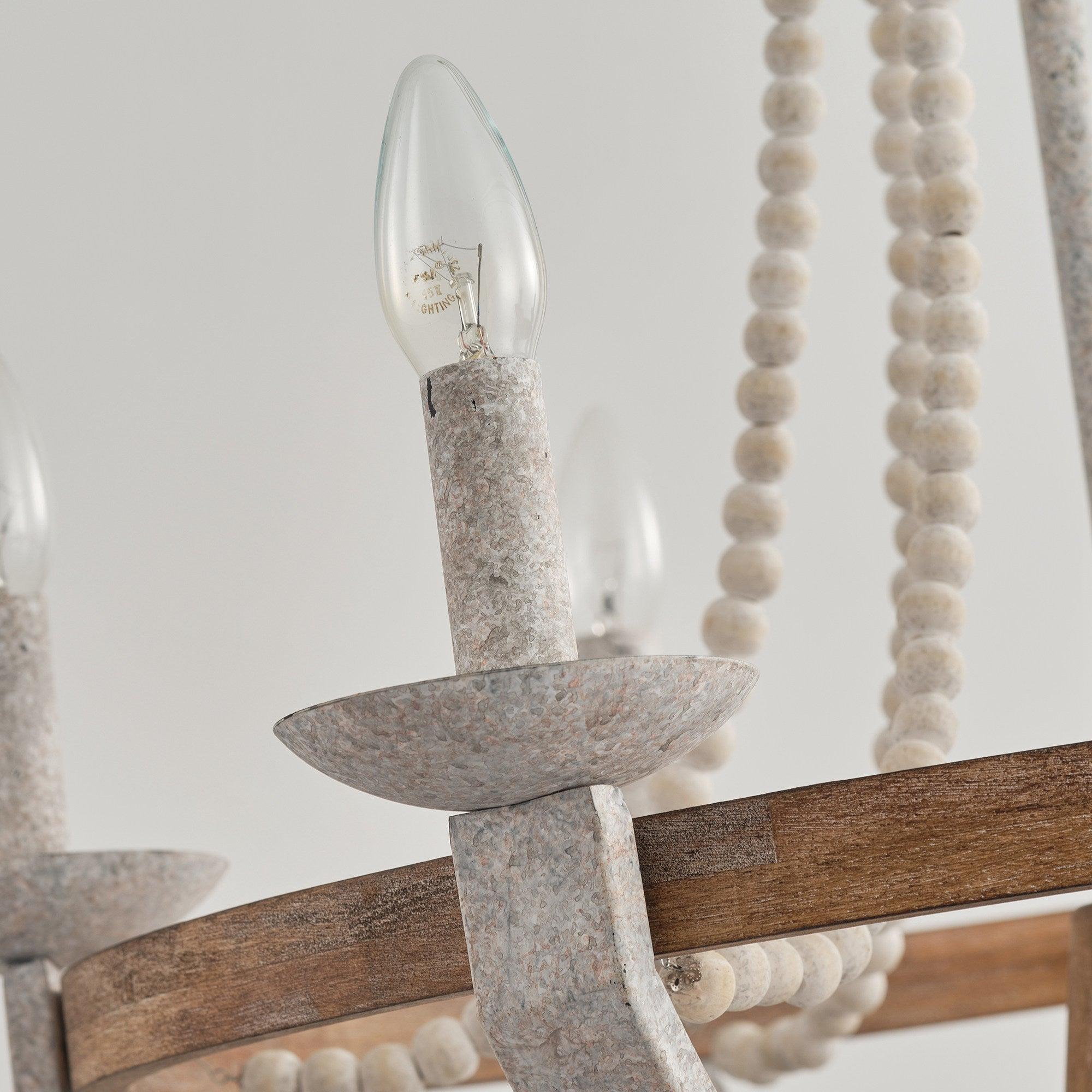 Vintage Farmhouse Wood Chandelier - Letslighting