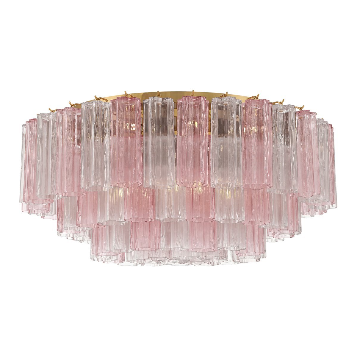 Aurora Ceiling Lamp Glass Tube Layered Amber