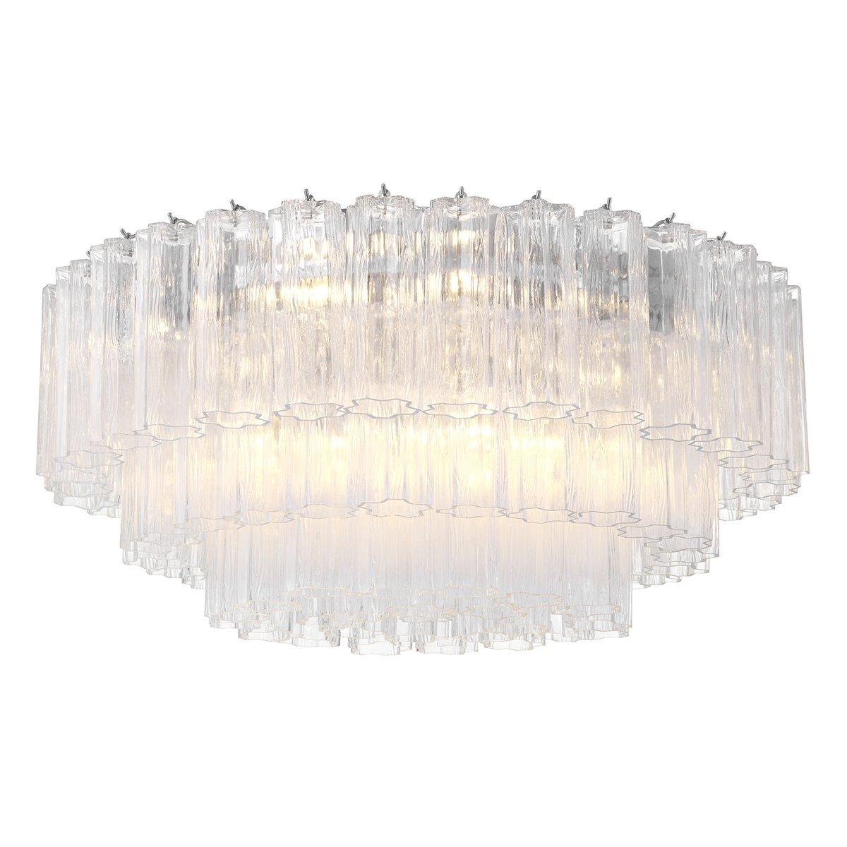 Aurora Ceiling Lamp Glass Tube Layered Amber