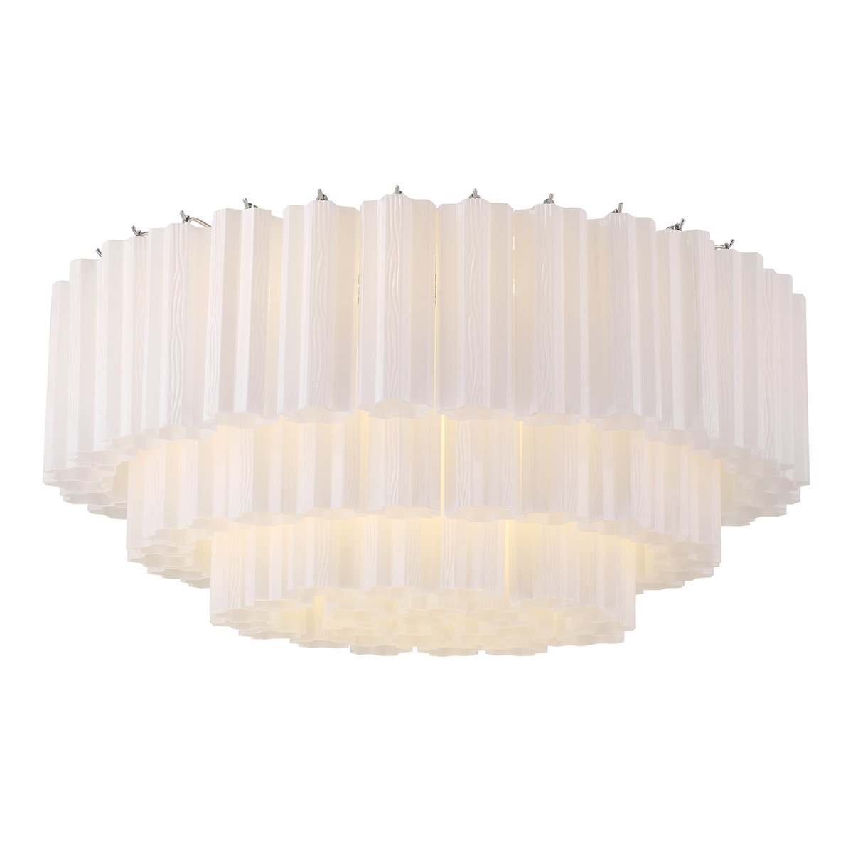 Aurora Ceiling Lamp Glass Tube Layered Amber