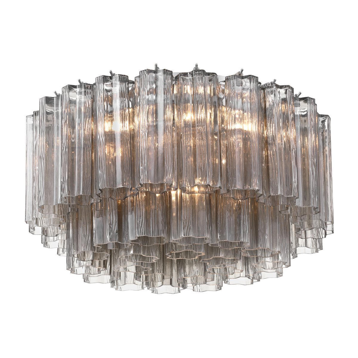 Aurora Ceiling Lamp Glass Tube Layered Amber