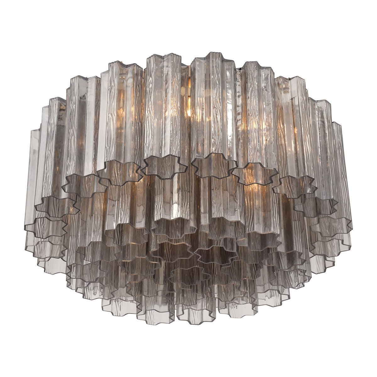 Aurora Ceiling Lamp Glass Tube Layered Amber