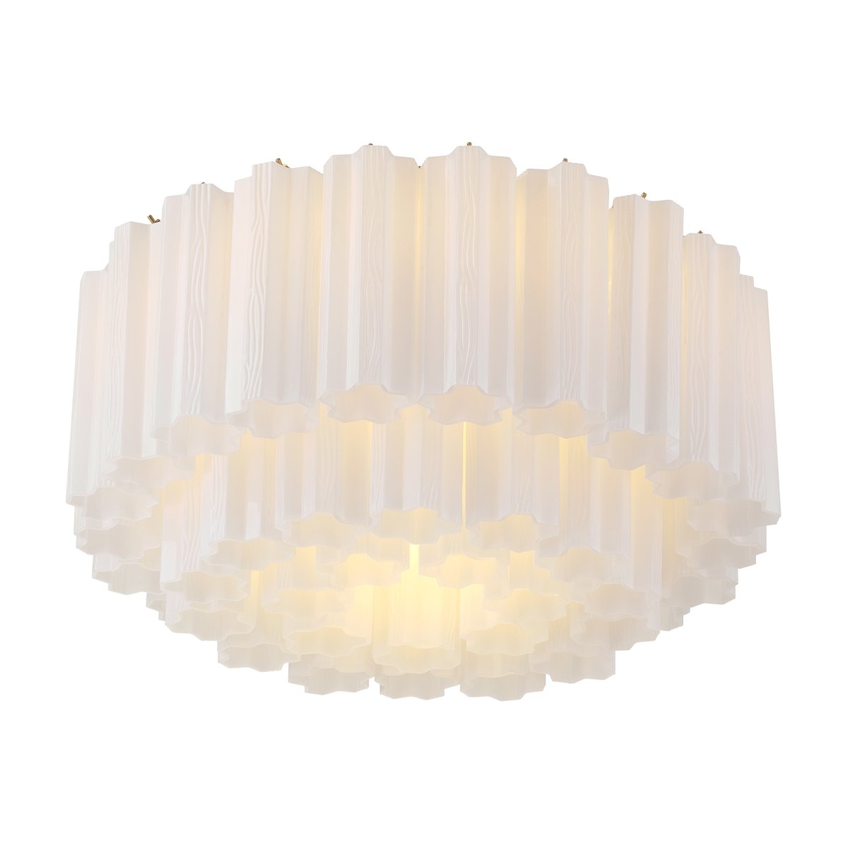 Aurora Ceiling Lamp Glass Tube Layered Amber