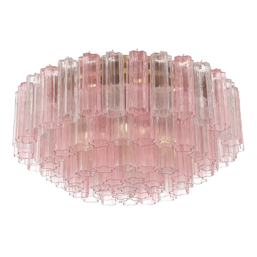 Aurora Ceiling Lamp Glass Tube Layered Amber