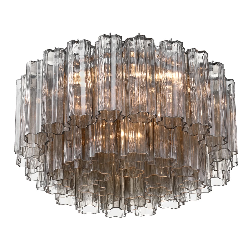 Aurora Ceiling Lamp Glass Tube Layered Amber