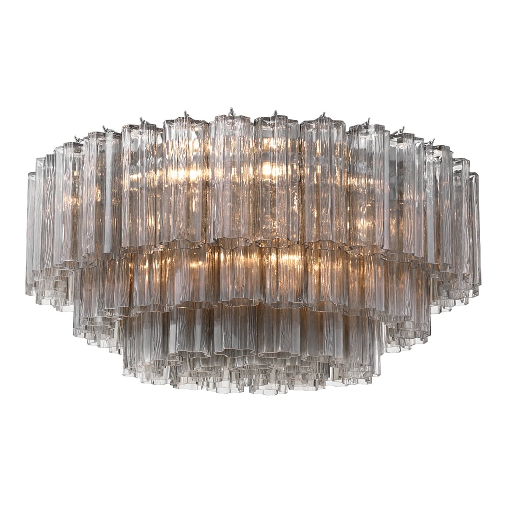 Aurora Ceiling Lamp Glass Tube Layered Amber