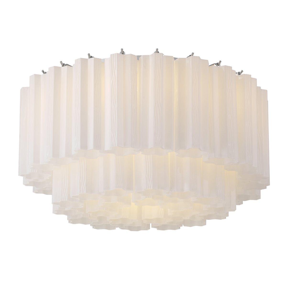 Aurora Ceiling Lamp Glass Tube Layered Amber